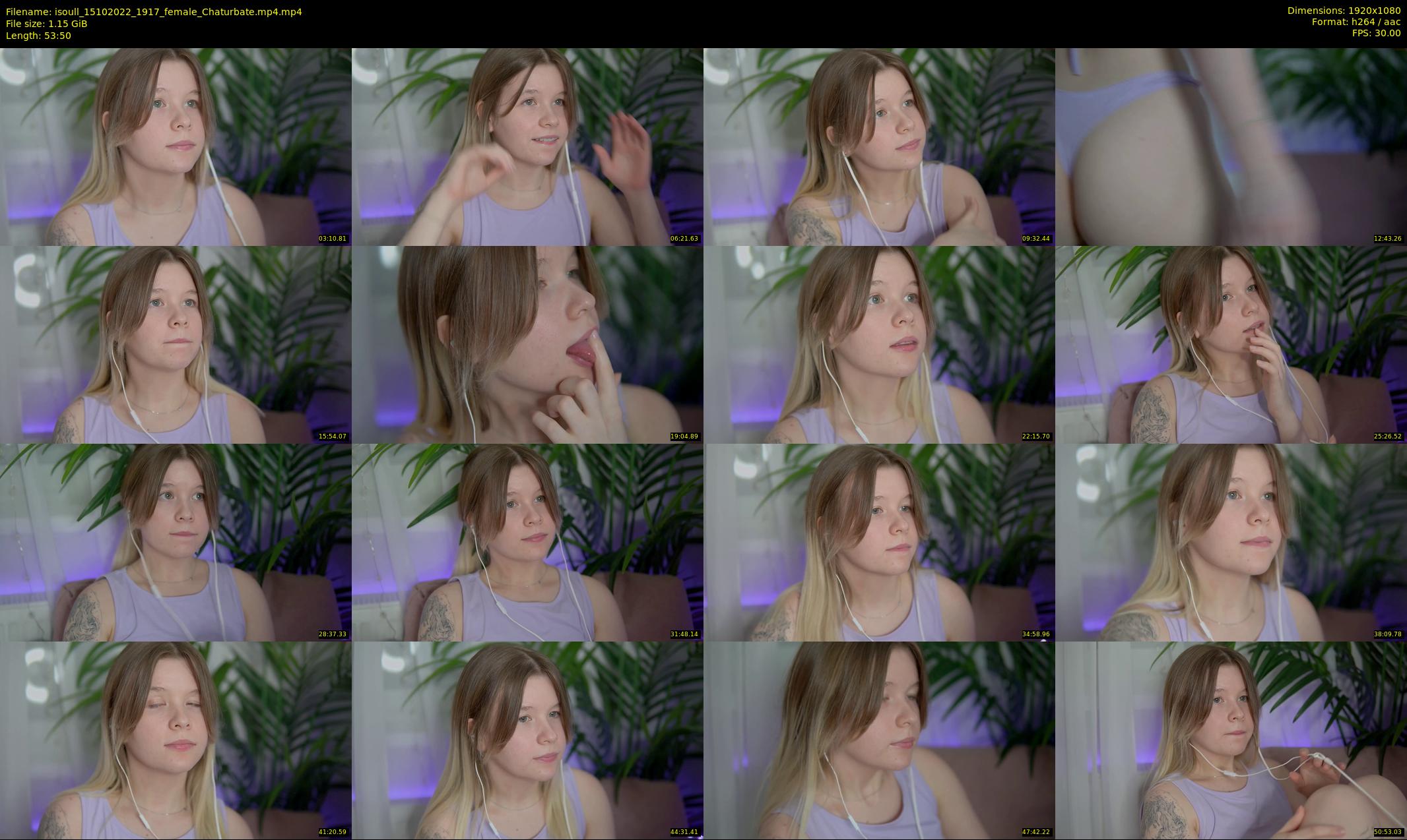 isoull — 54 minute Chaturbate female cam show recording, 1080p, Oct 15, 2022