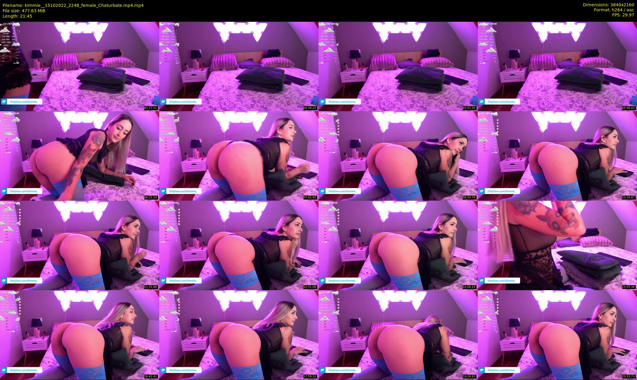 kimmie_ — 22 minute Chaturbate female cam show recording, 4K, Oct 15, 2022