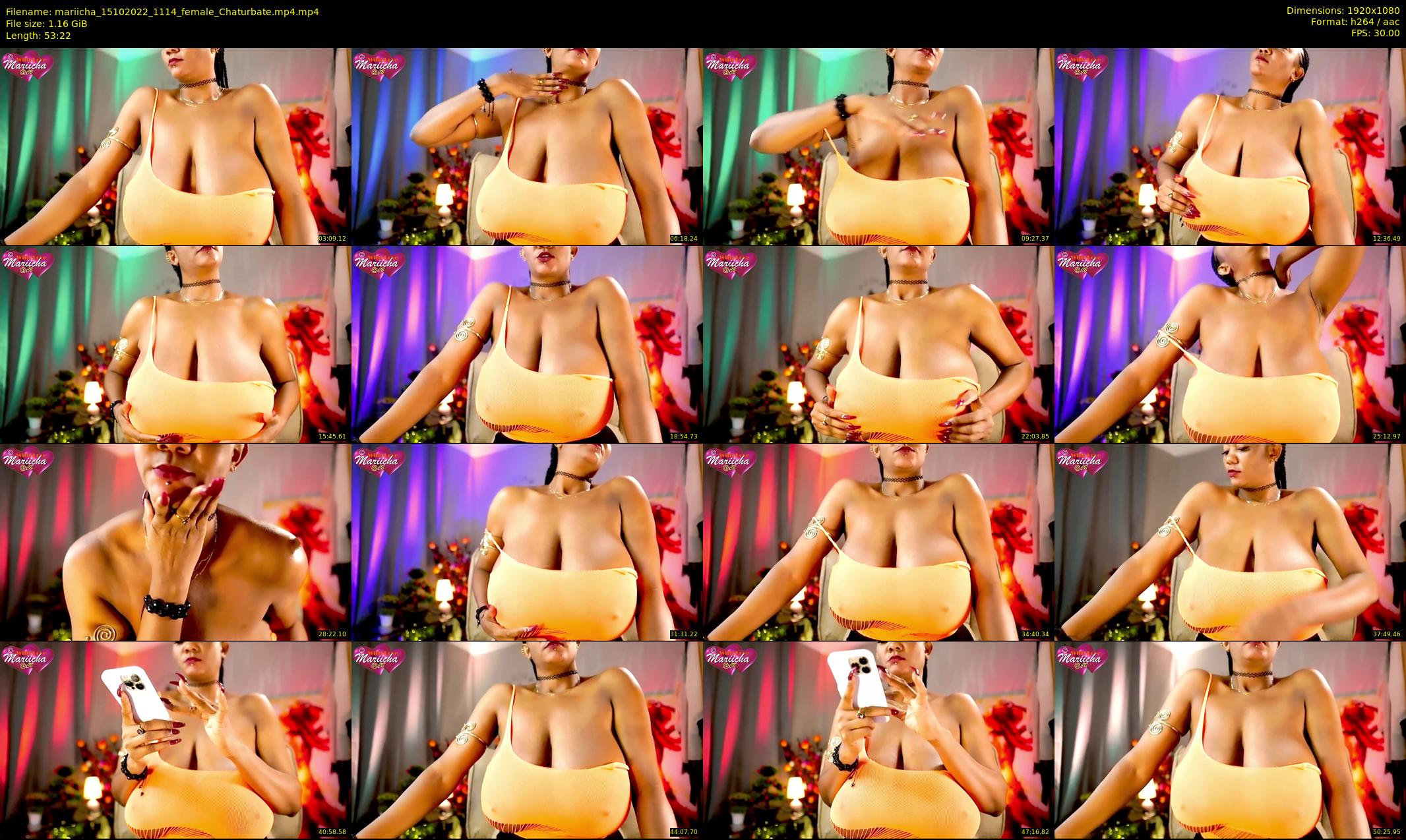 mariicha — 54 minute Chaturbate female cam show recording, 1080p, Oct 15, 2022