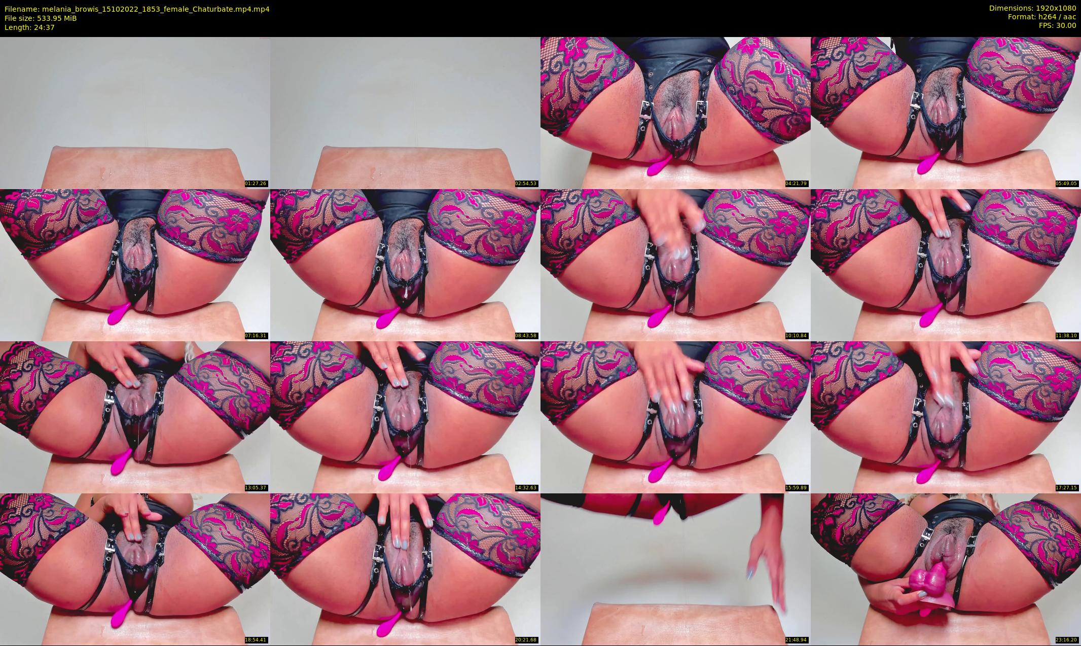 melania_browis — 25 minute Chaturbate female cam show recording, 1080p, Oct 15, 2022