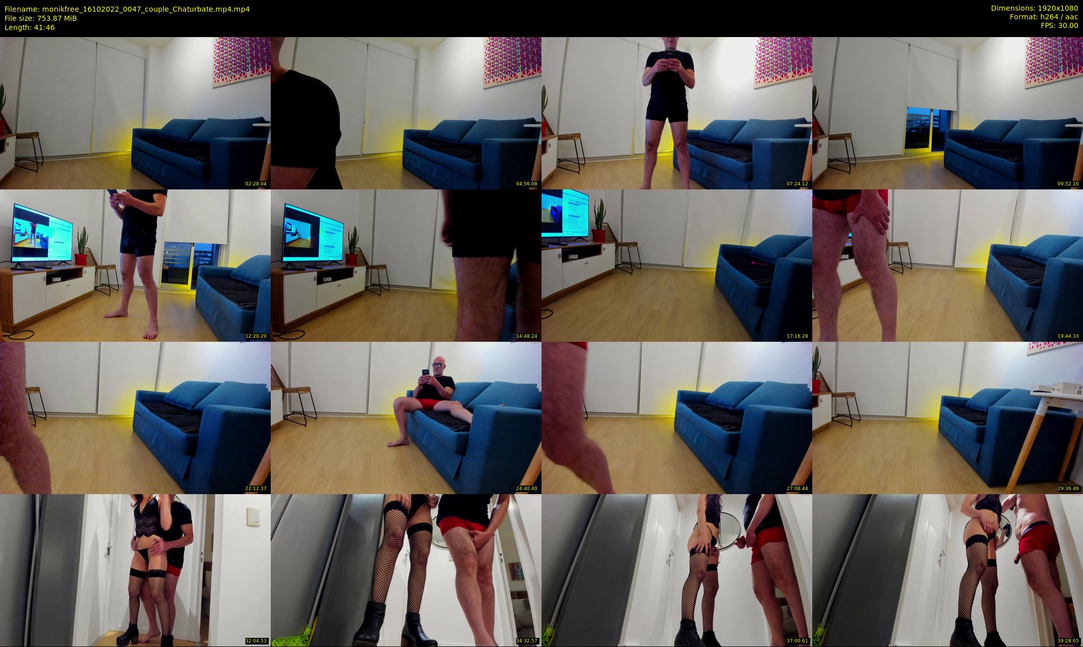 monikfree — 42 minute Chaturbate couple cam show recording, 1080p, Oct 16, 2022