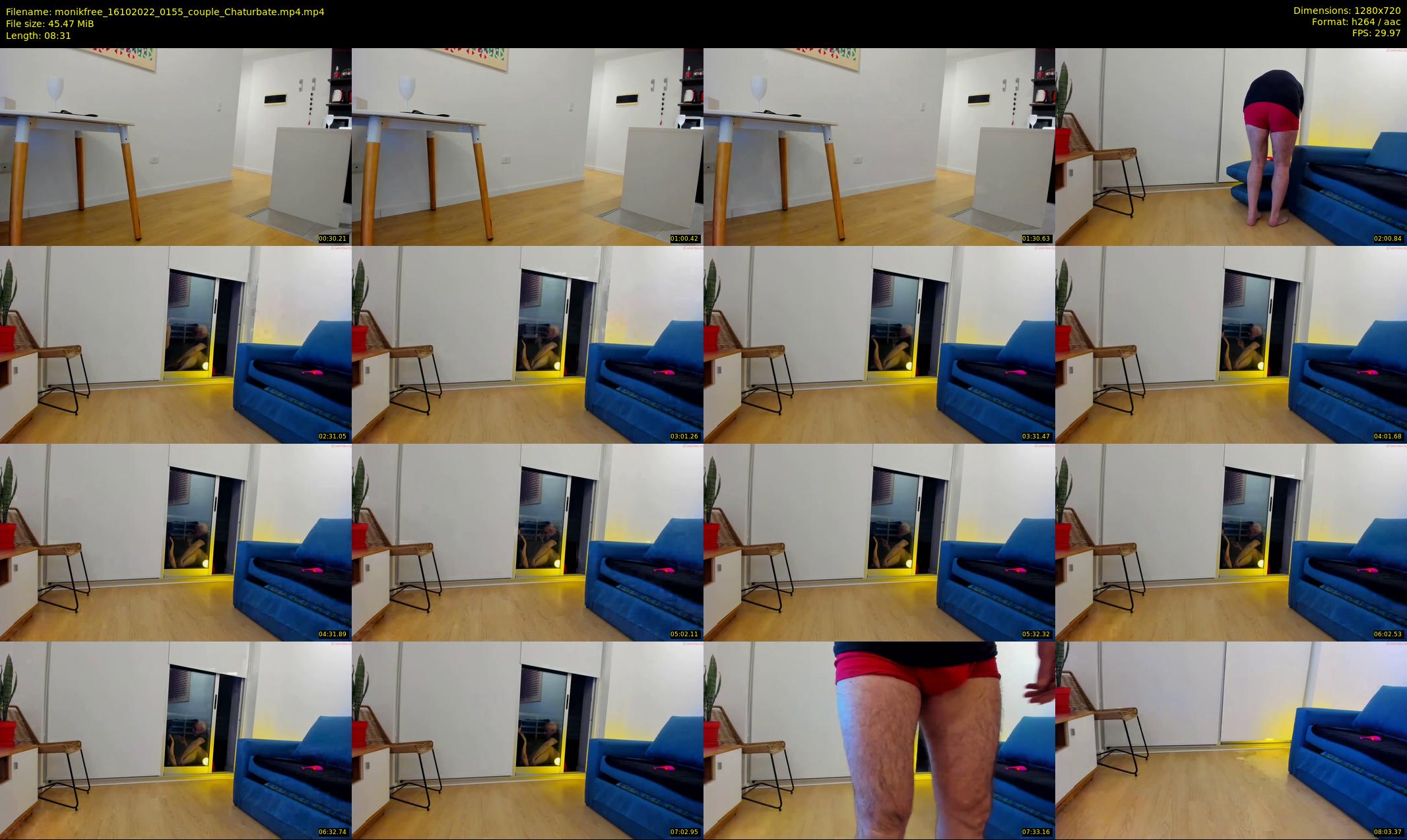 monikfree — 9 minute Chaturbate couple cam show recording, 720p, Oct 16, 2022