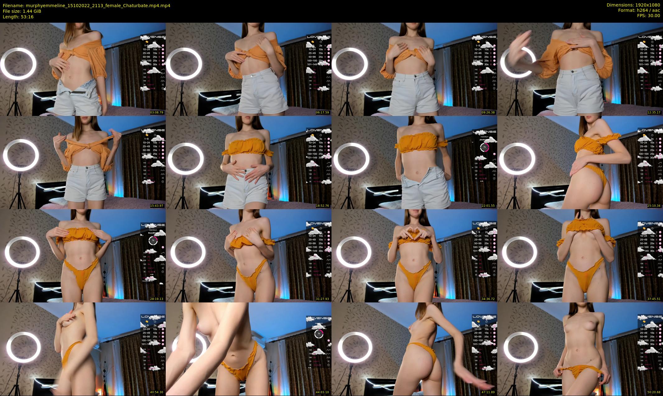 murphyemmeline — 54 minute Chaturbate female cam show recording, 1080p, Oct 15, 2022