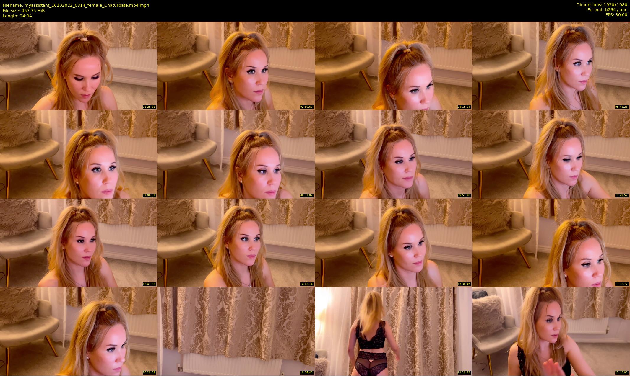 myassistant — 25 minute Chaturbate female cam show recording, 1080p, Oct 16, 2022