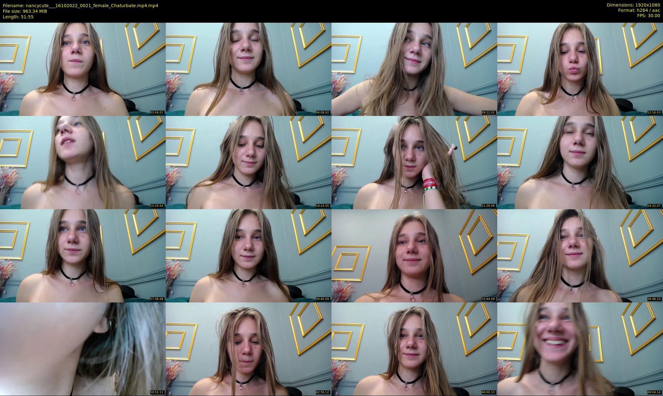 nancycute__ — 52 minute Chaturbate female cam show recording, 1080p, Oct 16, 2022