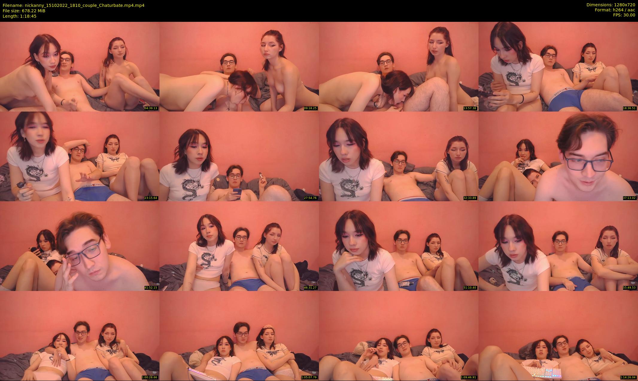 nickanny — 79 minute Chaturbate couple cam show recording, 720p, Oct 15, 2022