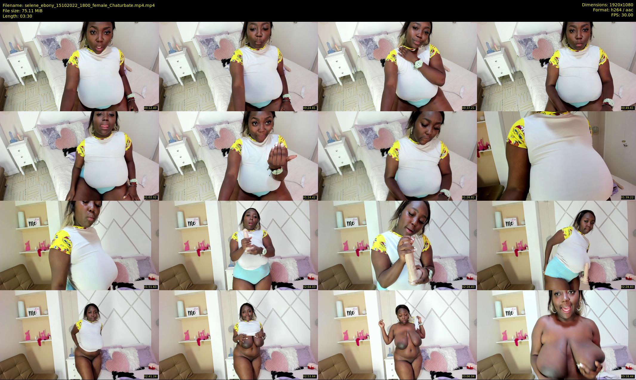 selene_ebony — 4 minute Chaturbate female cam show recording, 1080p, Oct 15, 2022