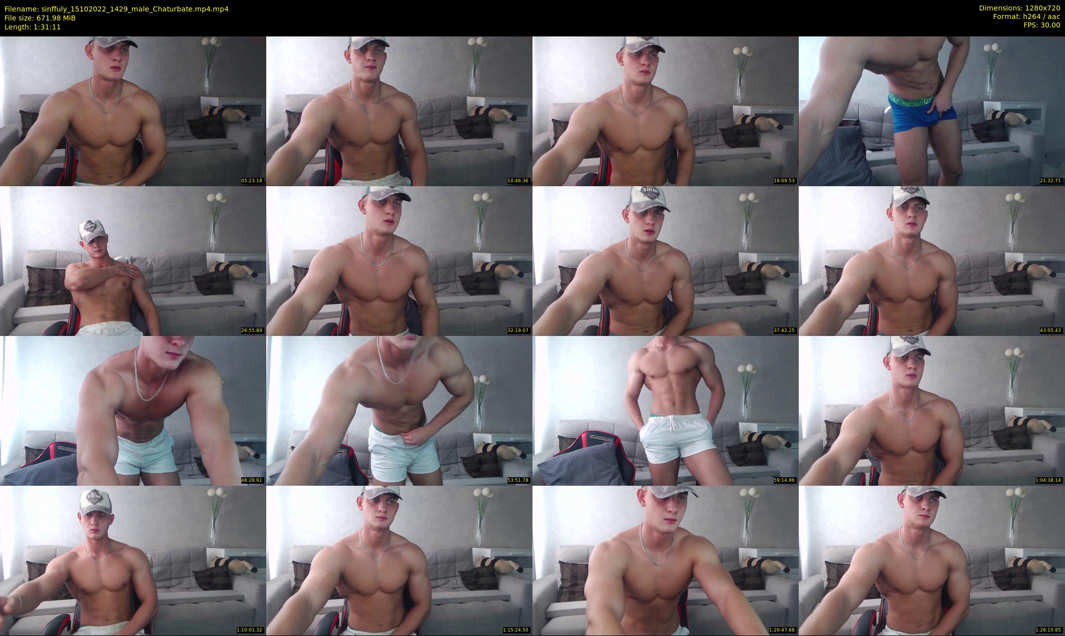 sinffuly — 92 minute Chaturbate male cam show recording, 720p, Oct 15, 2022
