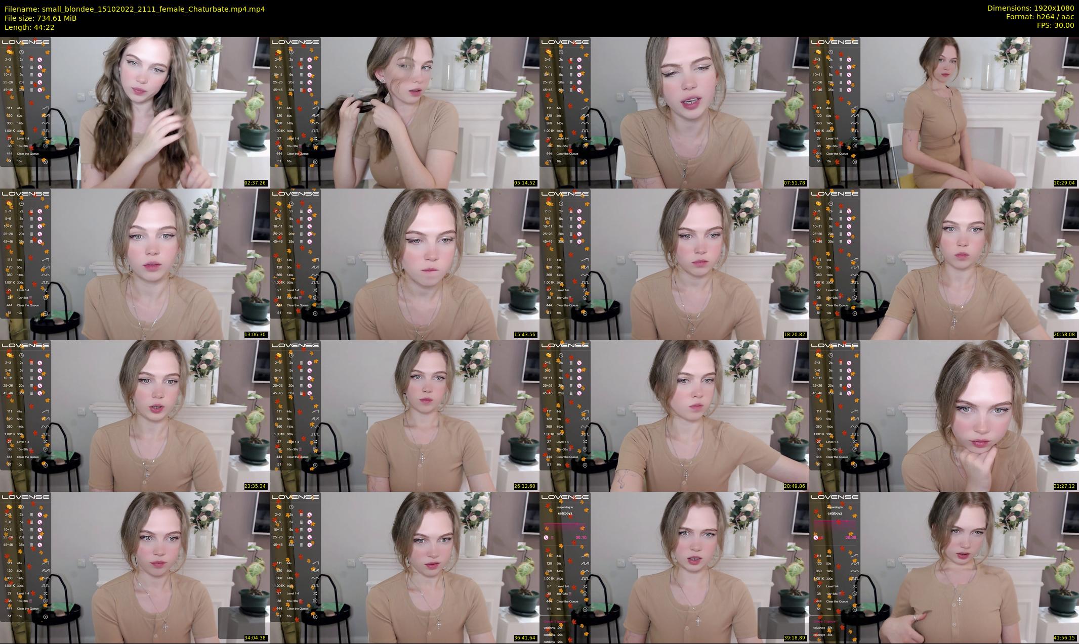 small_blondee — 45 minute Chaturbate female cam show recording, 1080p, Oct 15, 2022