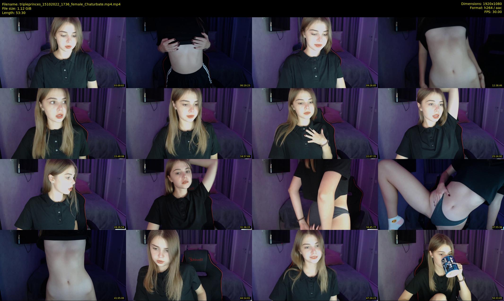 tripleprinces — 54 minute Chaturbate female cam show recording, 1080p, Oct 15, 2022