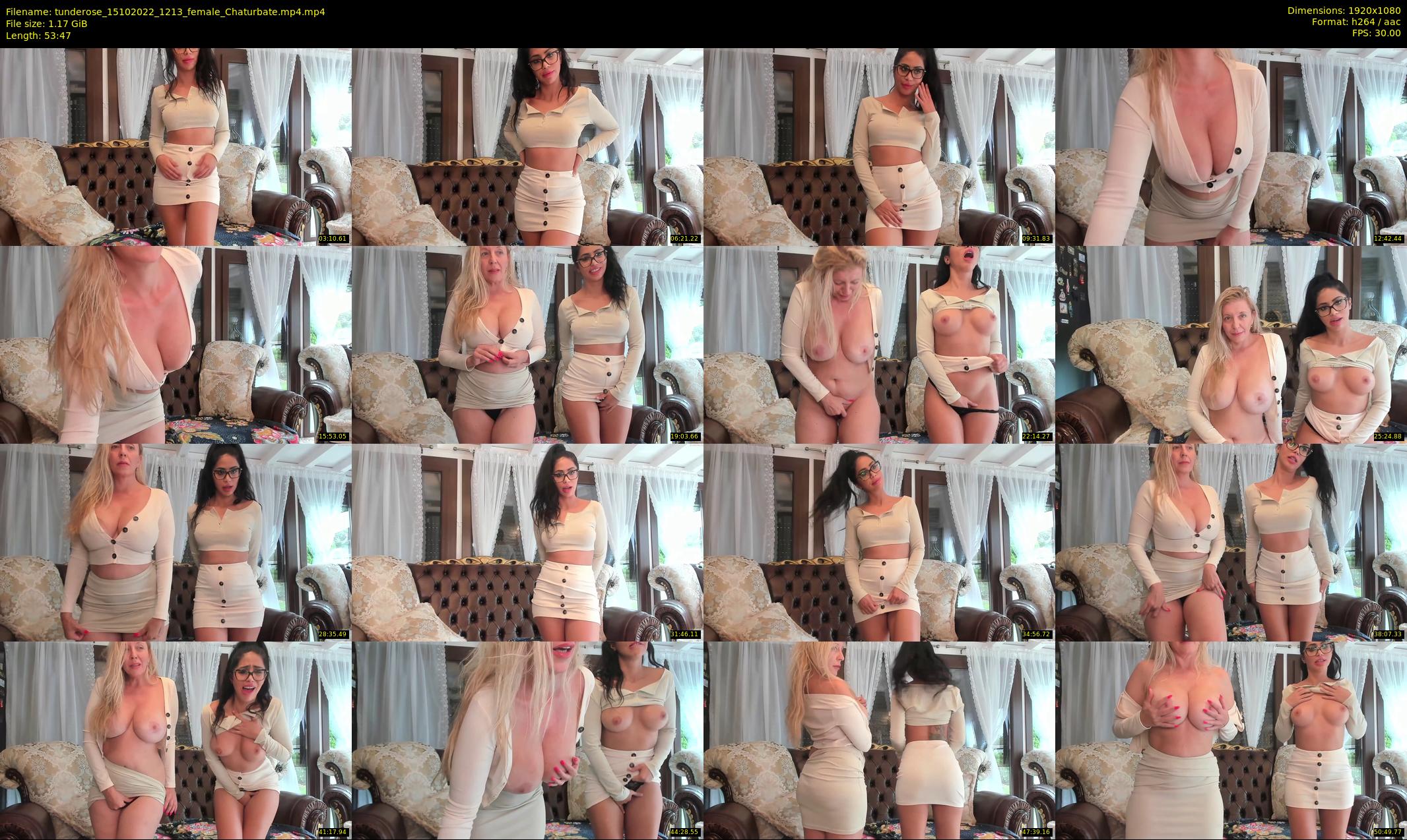 tunderose — 54 minute Chaturbate female cam show recording, 1080p, Oct 15, 2022