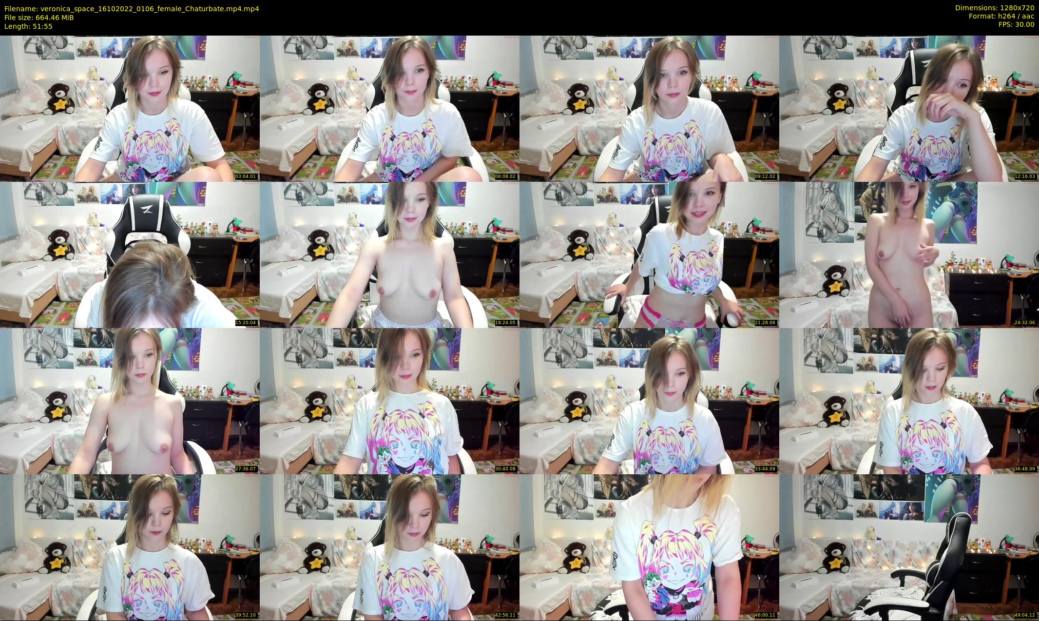 veronica_space — 52 minute Chaturbate female cam show recording, 720p, Oct 16, 2022
