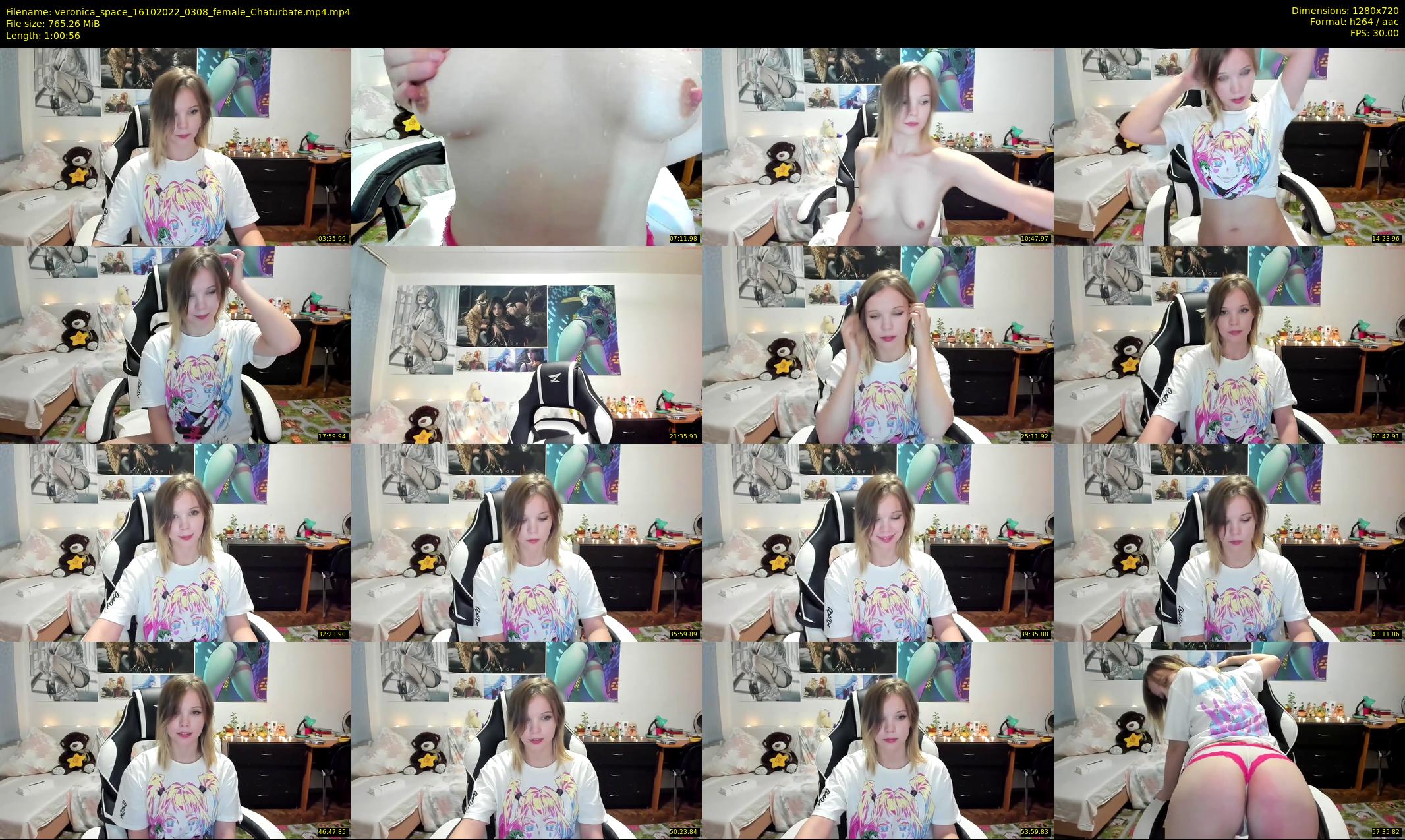 veronica_space — 61 minute Chaturbate female cam show recording, 720p, Oct 16, 2022