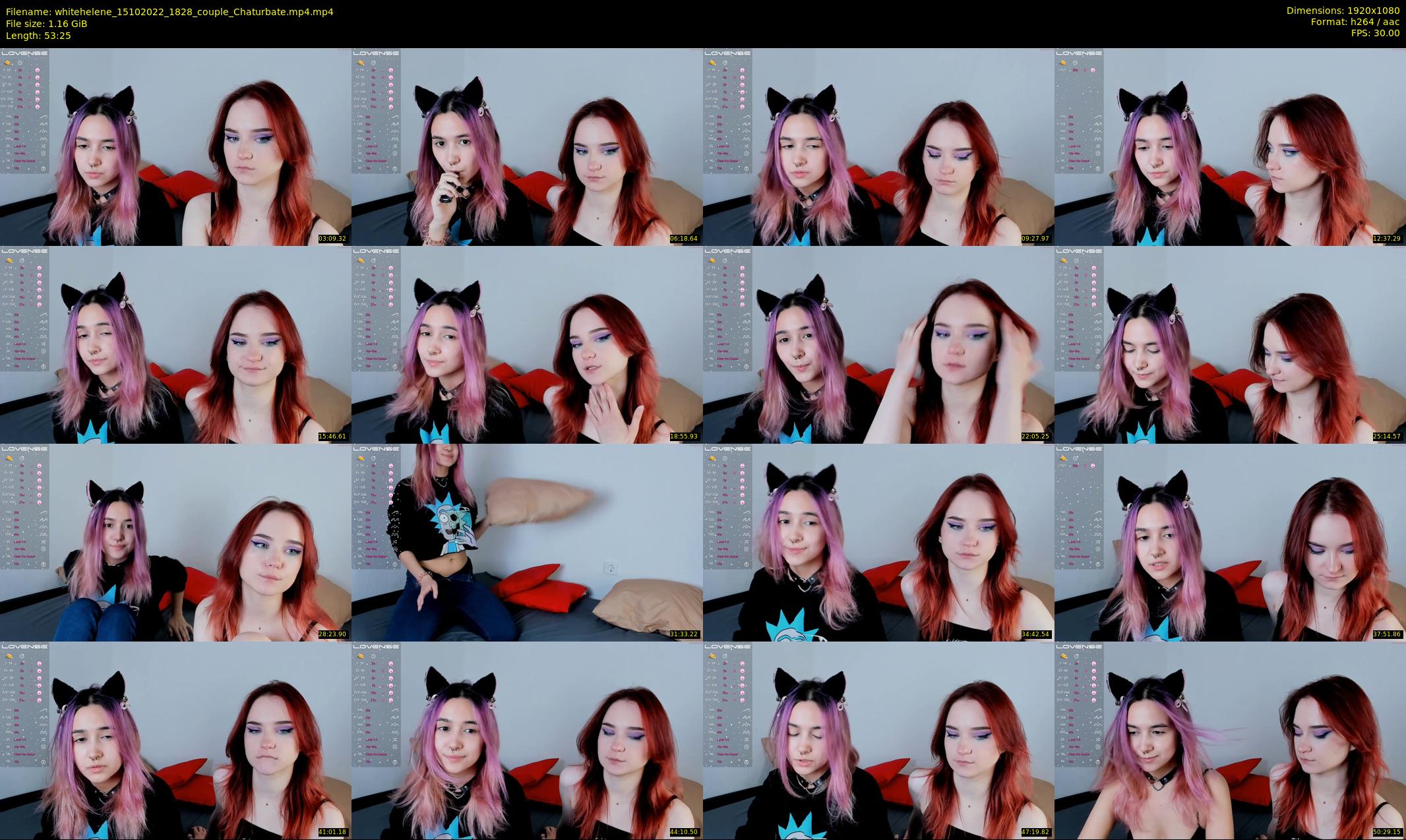 whitehelene — 54 minute Chaturbate female cam show recording, 1080p, Oct 15, 2022