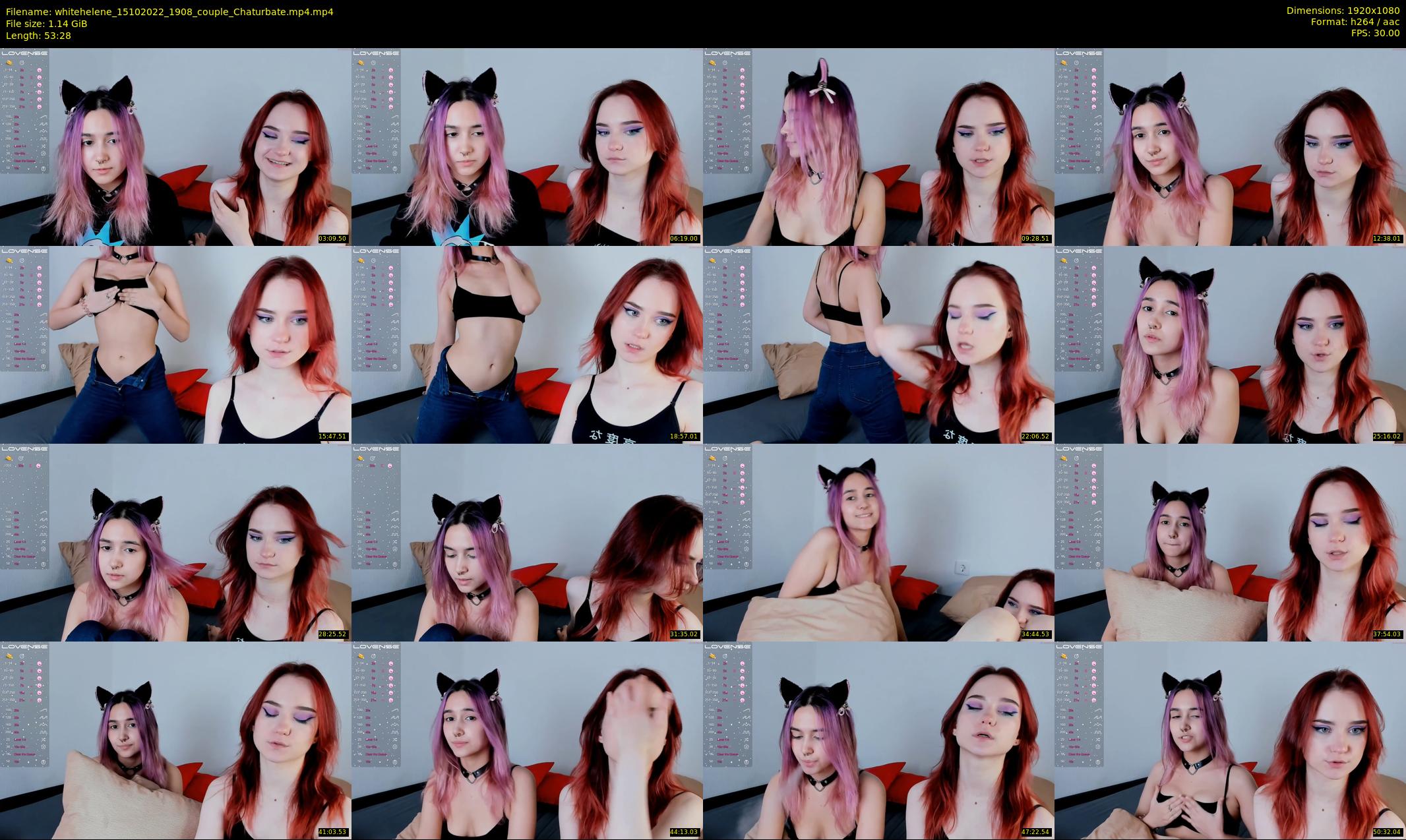 whitehelene — 54 minute Chaturbate female cam show recording, 1080p, Oct 15, 2022