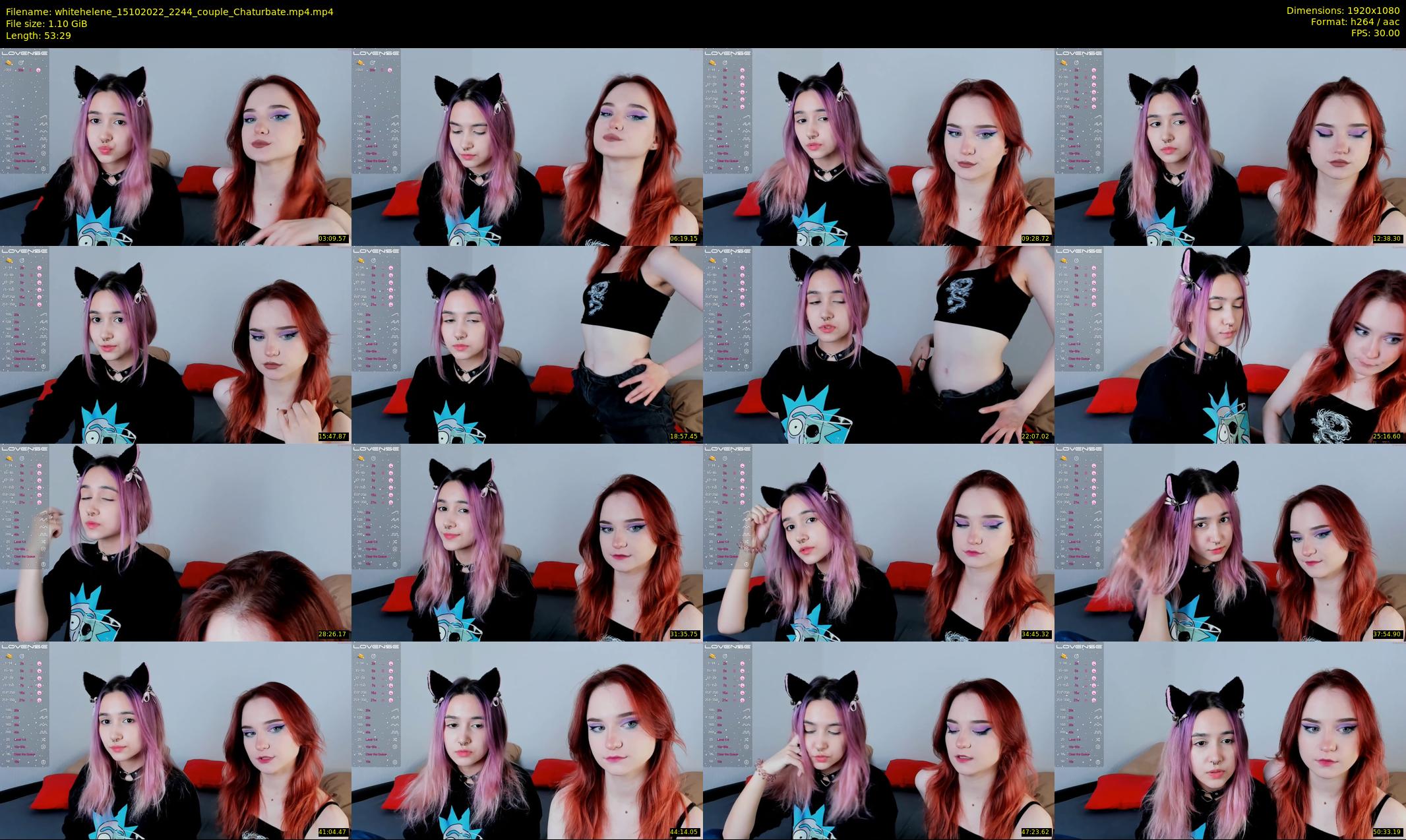 whitehelene — 54 minute Chaturbate female cam show recording, 1080p, Oct 15, 2022