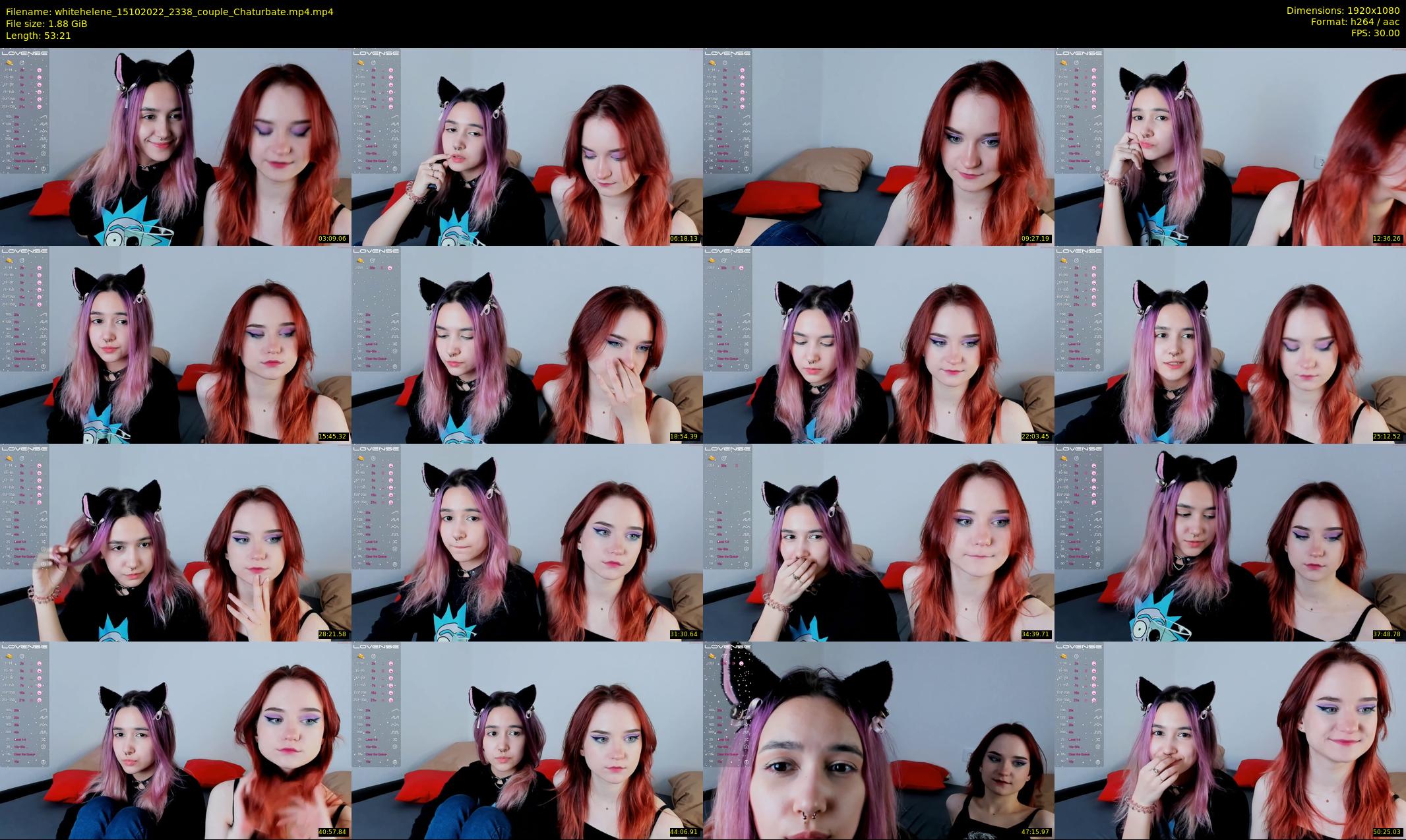 whitehelene — 54 minute Chaturbate female cam show recording, 1080p, Oct 15, 2022