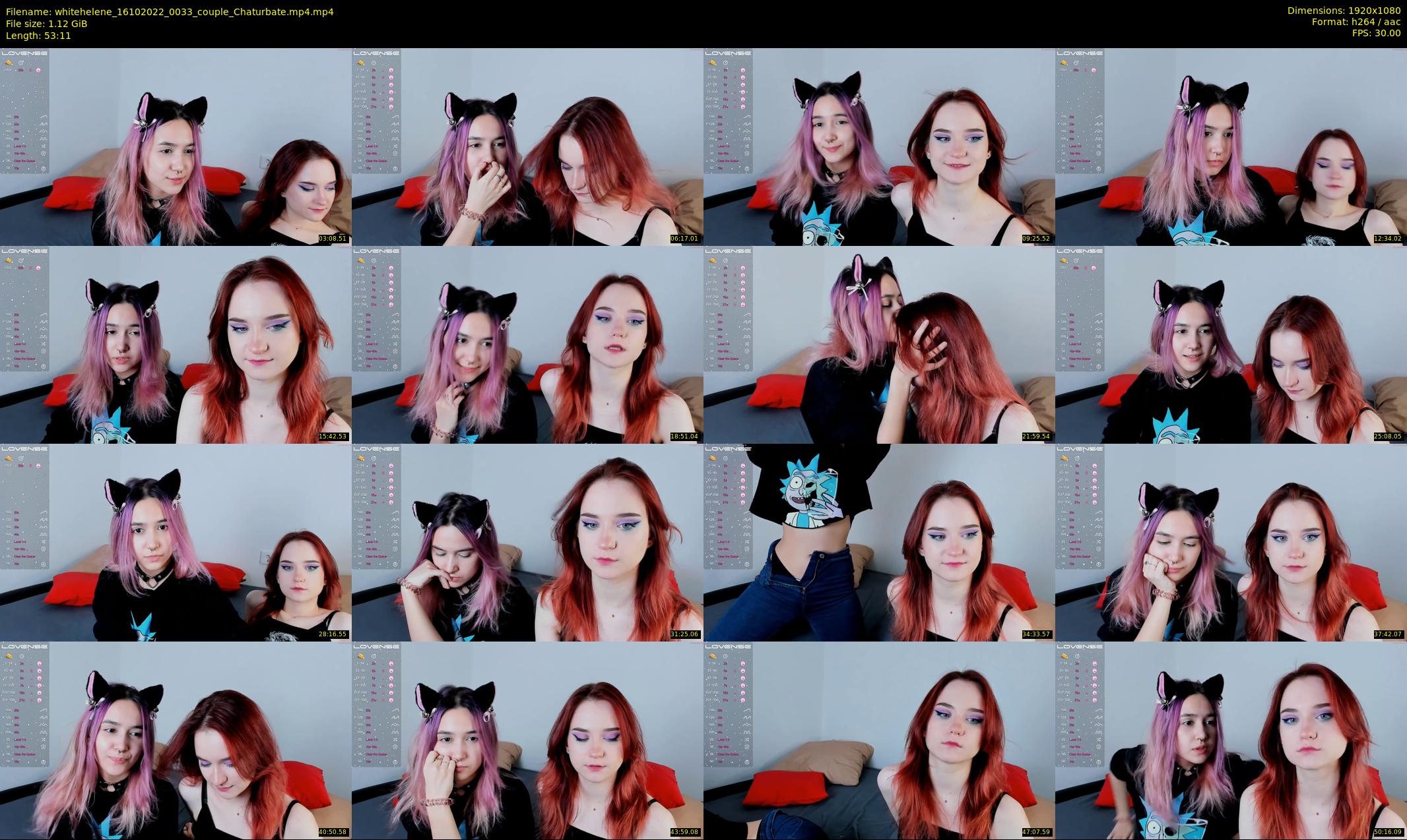 whitehelene — 54 minute Chaturbate female cam show recording, 1080p, Oct 16, 2022