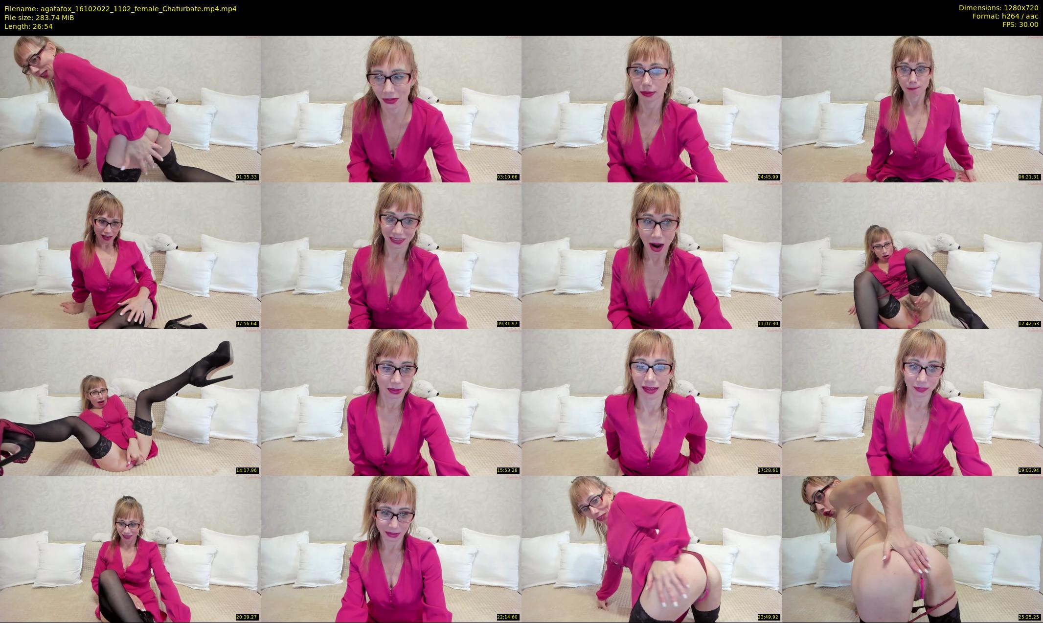 agatafox — 27 minute Chaturbate female cam show recording, 720p, Oct 16, 2022
