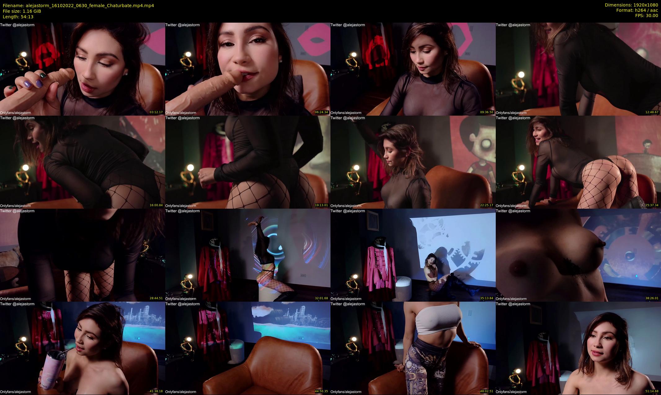 alejastorm — 55 minute Chaturbate female cam show recording, 1080p, Oct 16, 2022