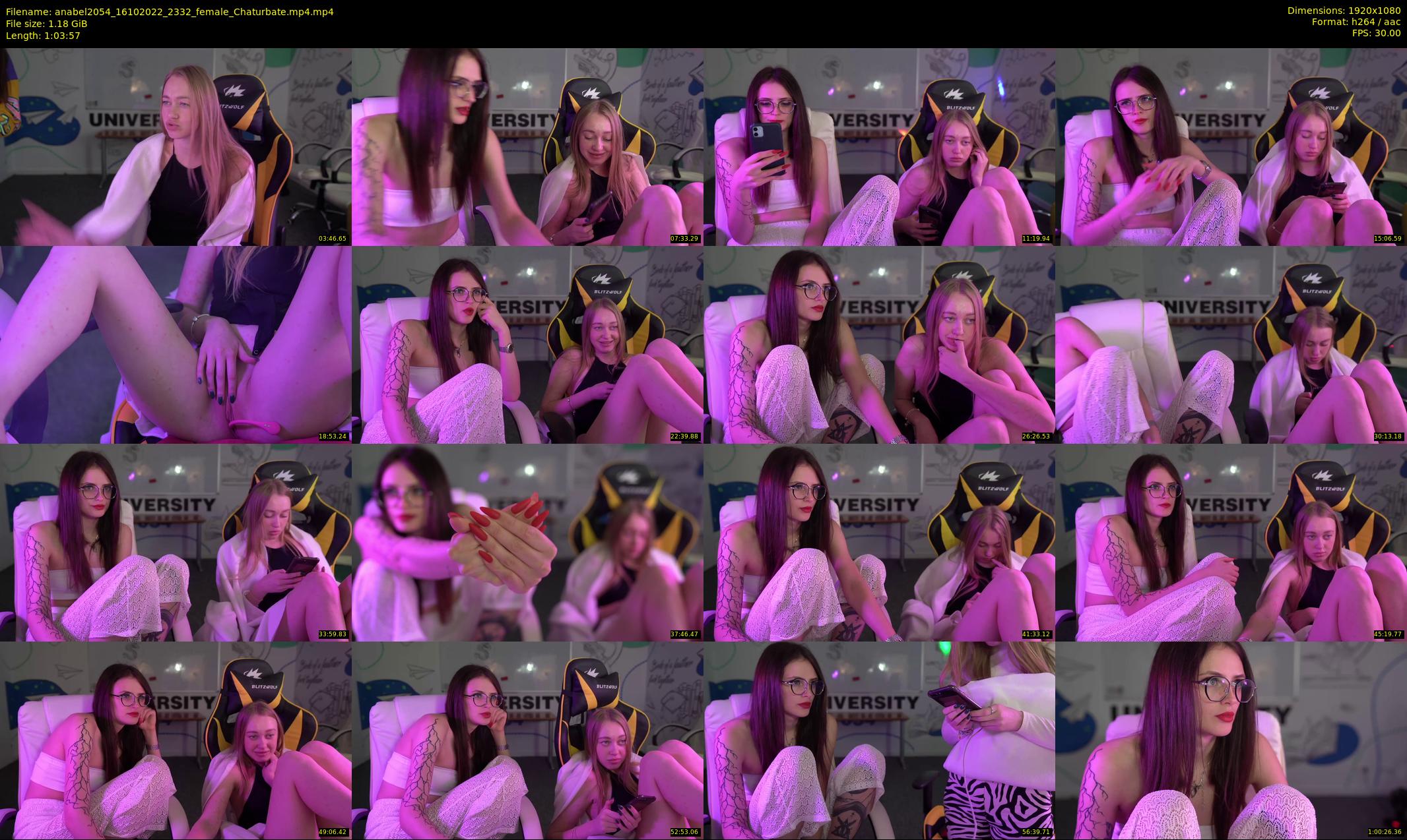 anabel2054 — 64 minute Chaturbate female cam show recording, 1080p, Oct 16, 2022
