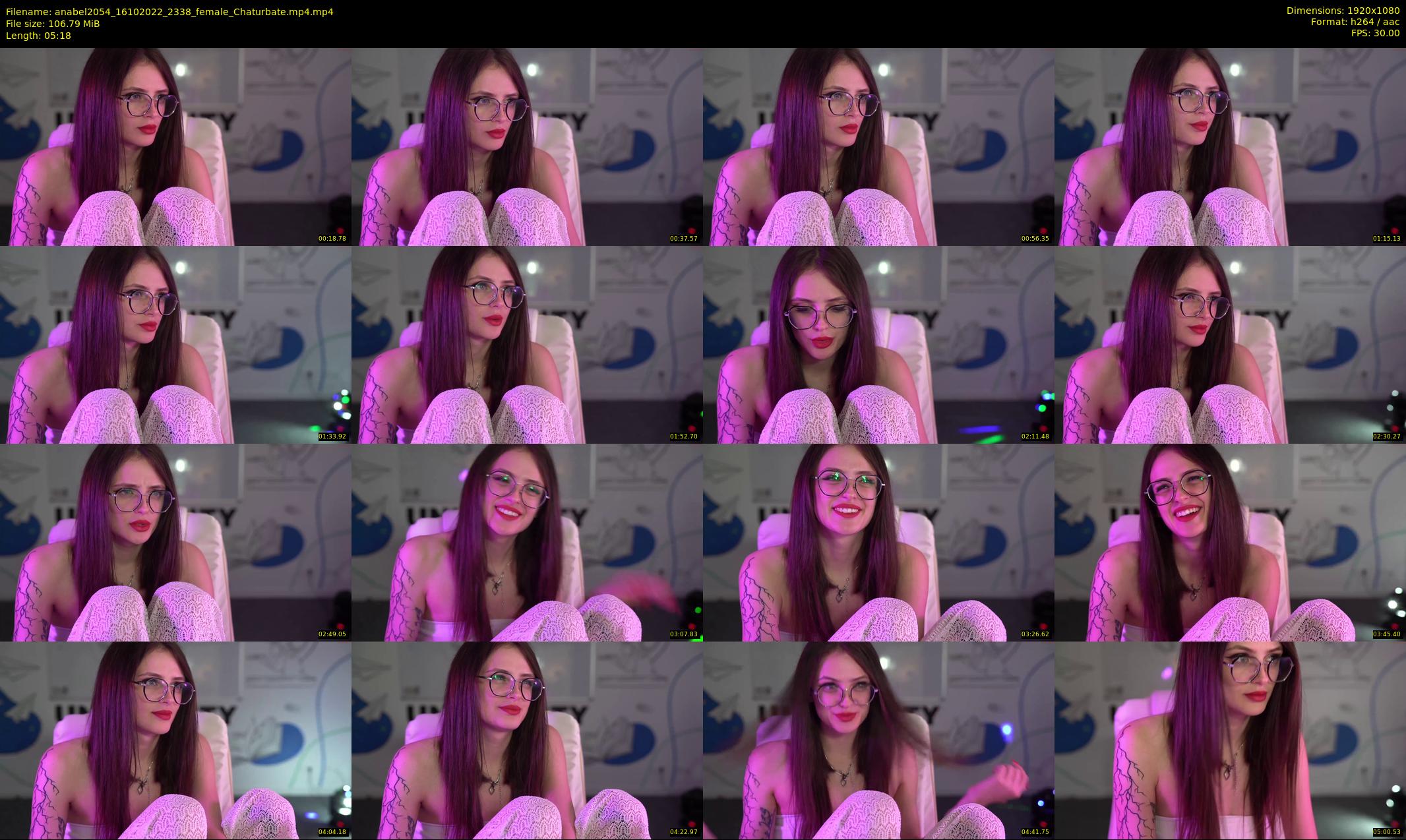 anabel2054 — 6 minute Chaturbate female cam show recording, 1080p, Oct 16, 2022