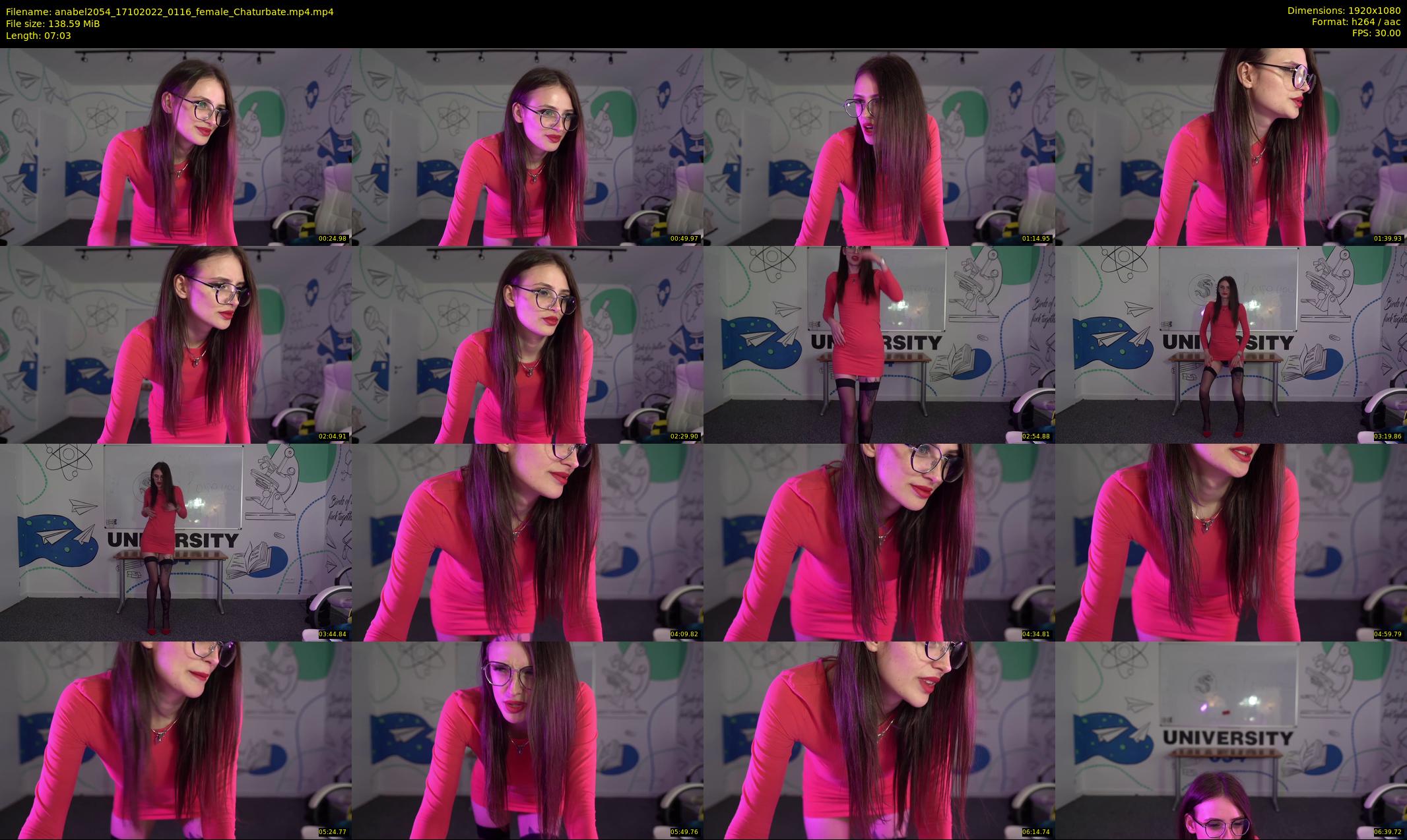 anabel2054 — 8 minute Chaturbate female cam show recording, 1080p, Oct 17, 2022