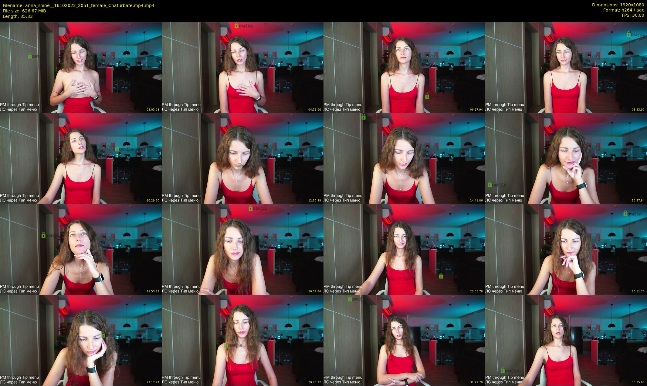 anna_shine_ — 36 minute Chaturbate female cam show recording, 1080p, Oct 16, 2022