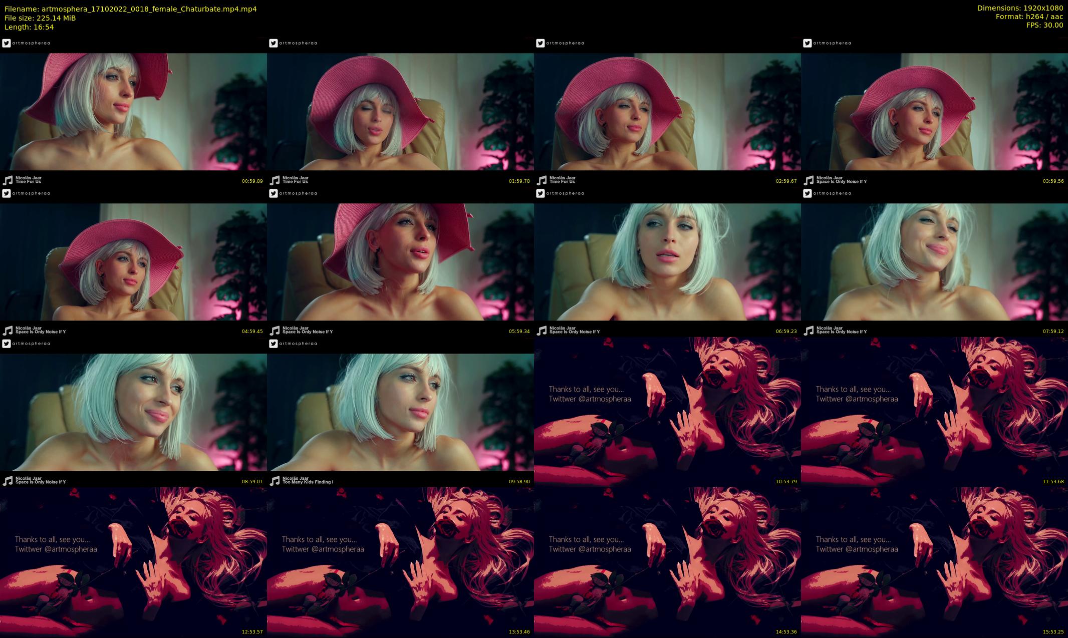 artmosphera — 17 minute Chaturbate female cam show recording, 1080p, Oct 17, 2022