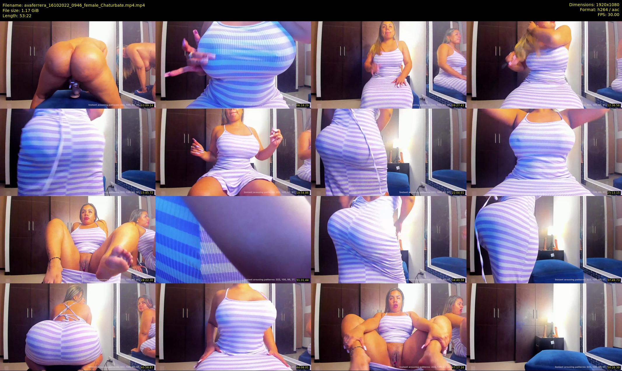 avaferrera — 54 minute Chaturbate female cam show recording, 1080p, Oct 16, 2022