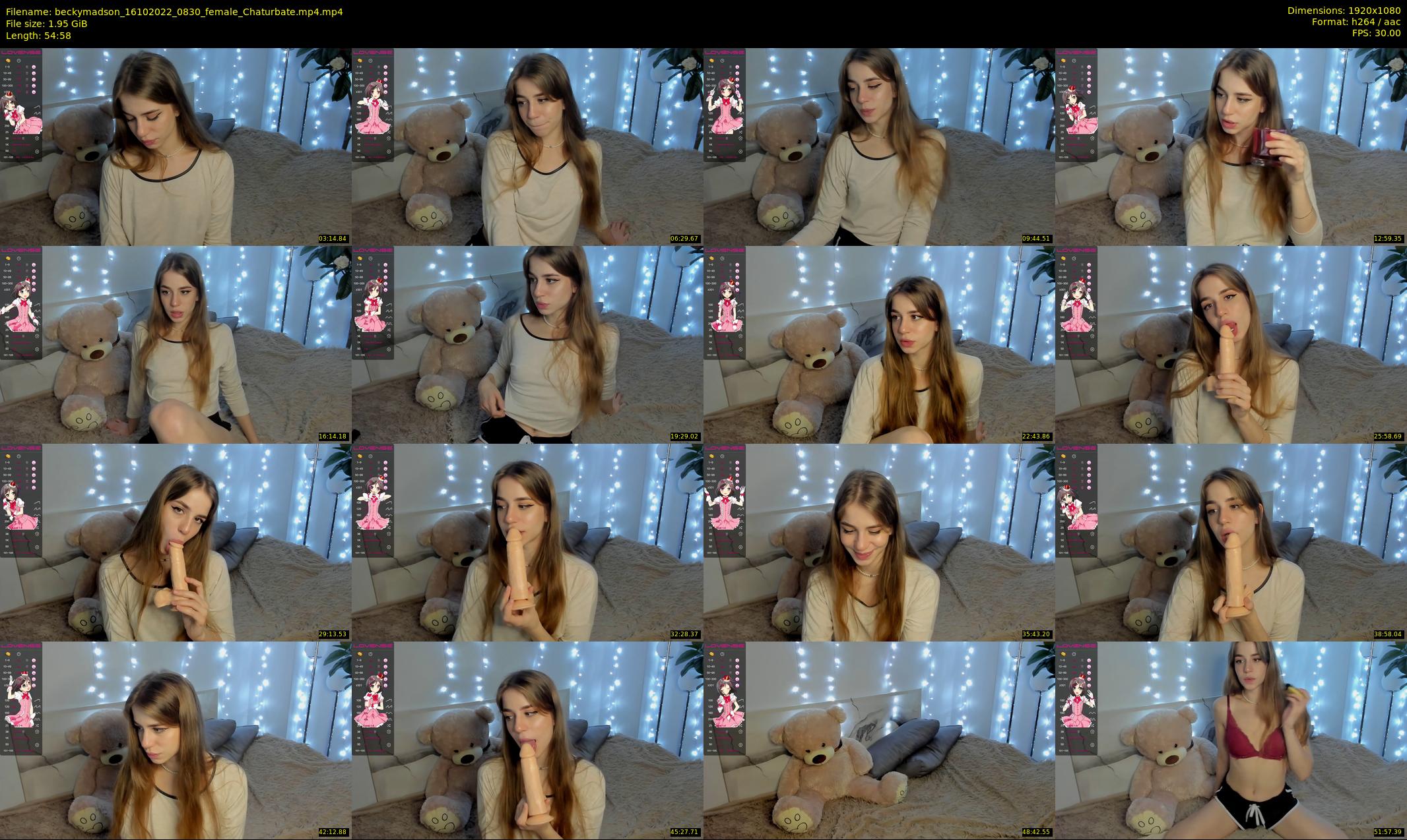 beckymadson — 55 minute Chaturbate female cam show recording, 1080p, Oct 16, 2022