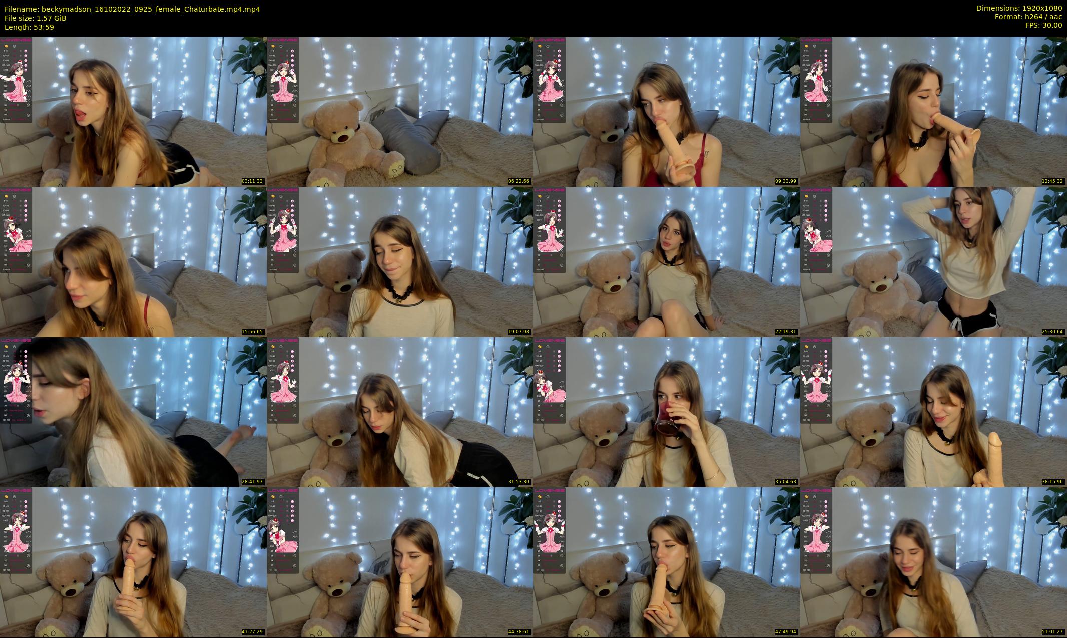 beckymadson — 54 minute Chaturbate female cam show recording, 1080p, Oct 16, 2022
