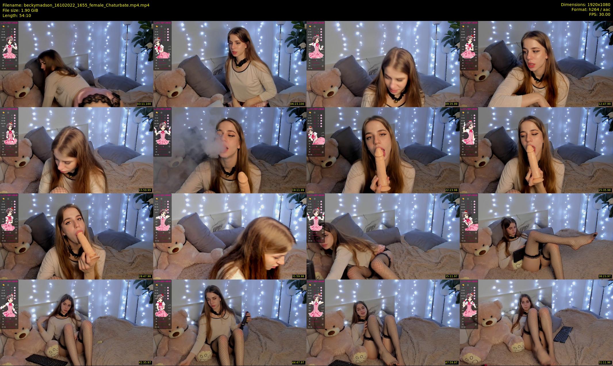 beckymadson — 55 minute Chaturbate female cam show recording, 1080p, Oct 16, 2022