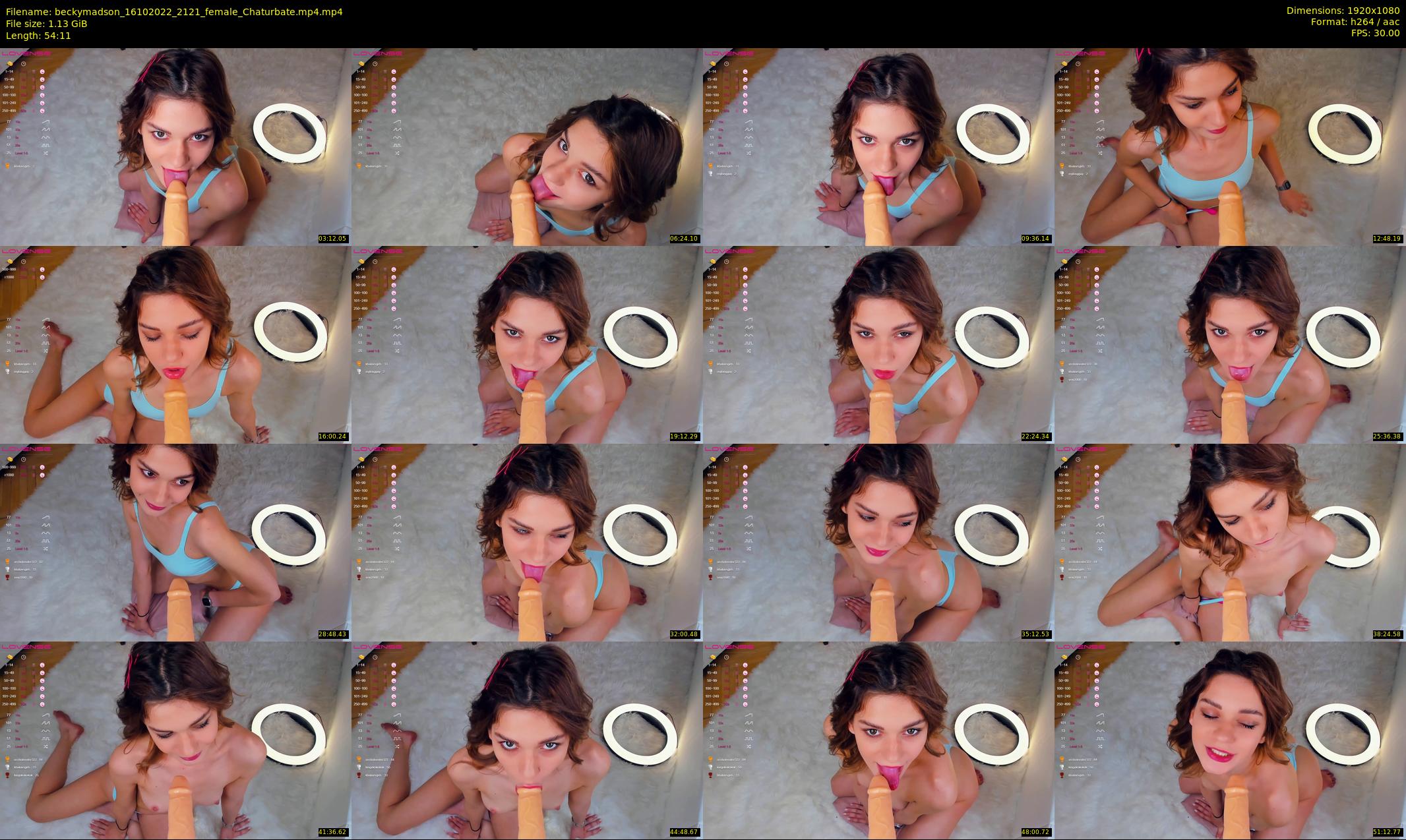 beckymadson — 55 minute Chaturbate female cam show recording, 1080p, Oct 16, 2022