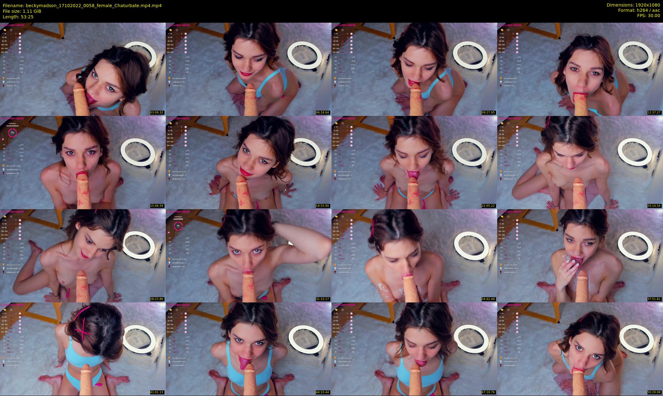 beckymadson — 54 minute Chaturbate female cam show recording, 1080p, Oct 17, 2022