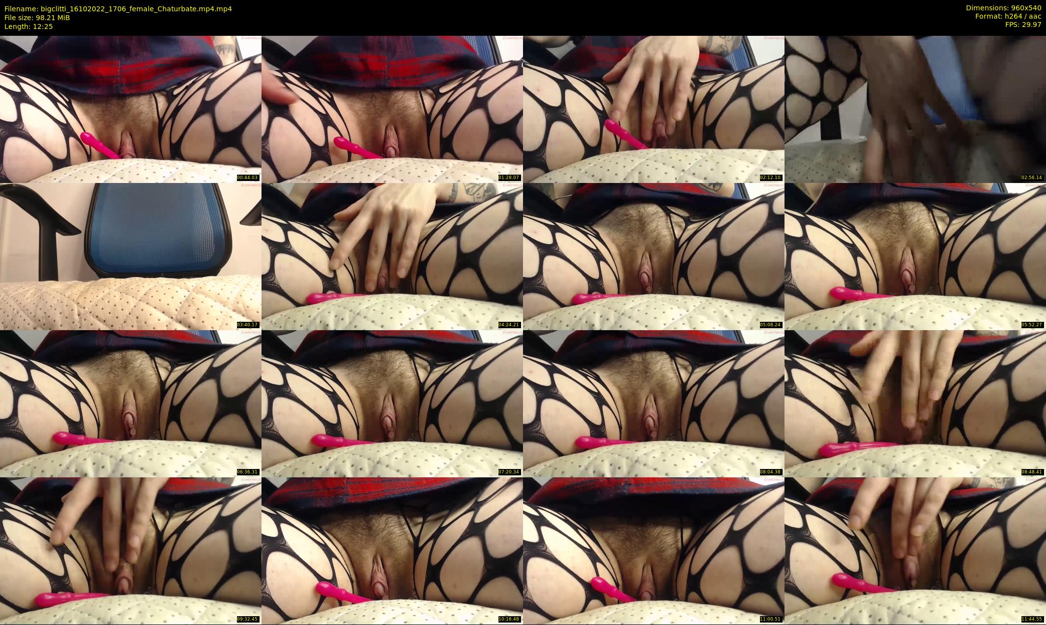 bigclitti — 13 minute Chaturbate female cam show recording, 480p, Oct 16, 2022