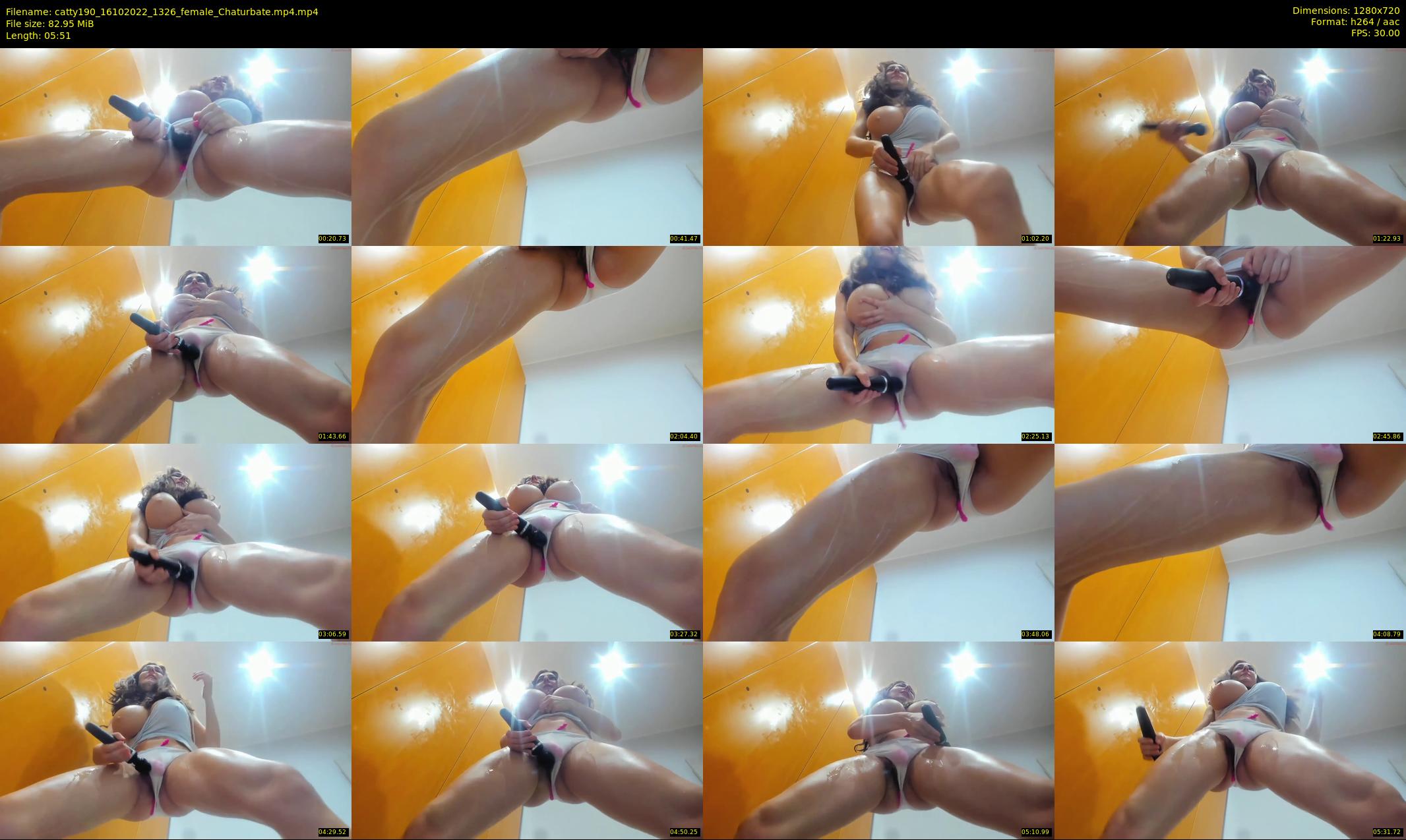 catty190 — 6 minute Chaturbate female cam show recording, 720p, Oct 16, 2022