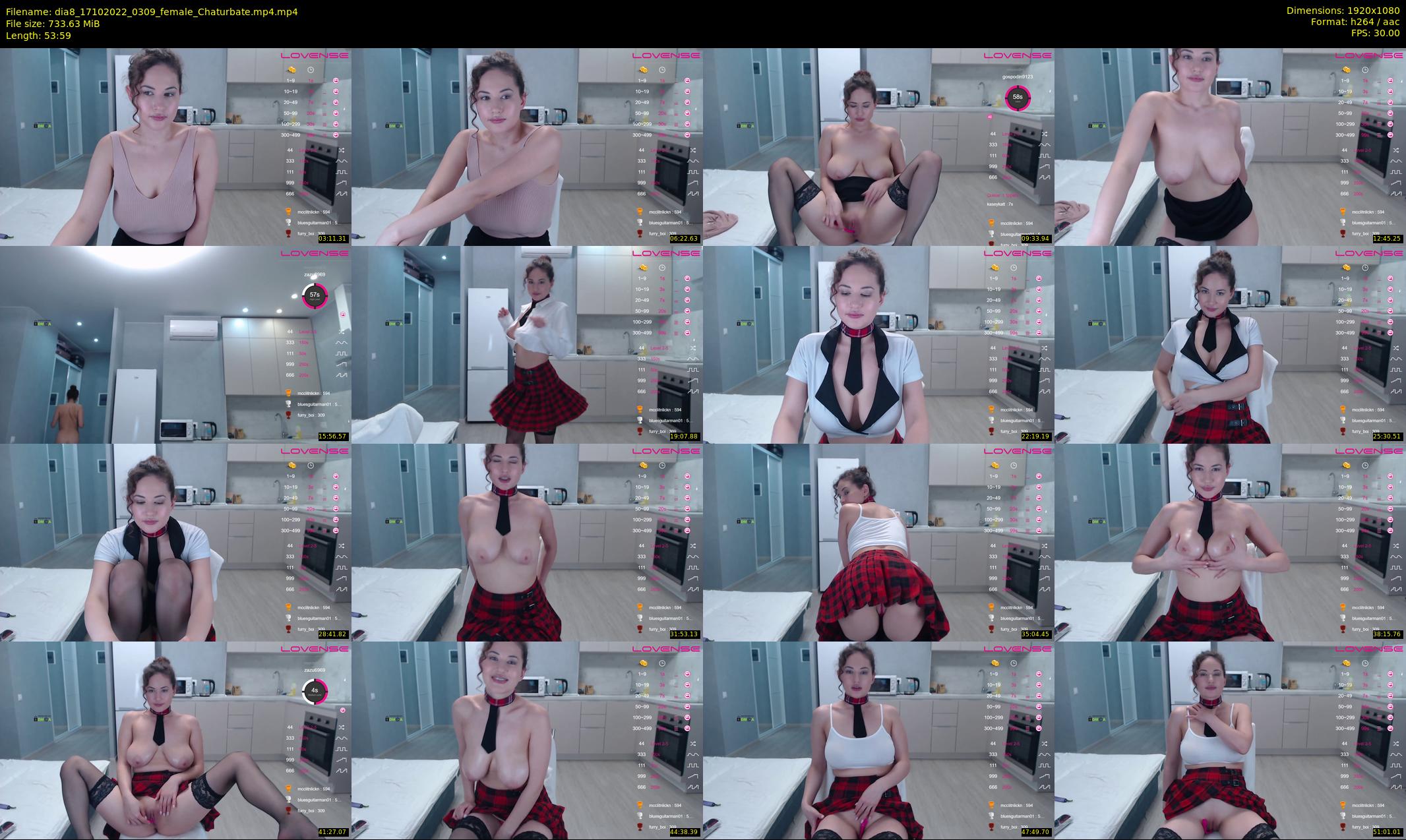 dia8 — 54 minute Chaturbate female cam show recording, 1080p, Oct 17, 2022