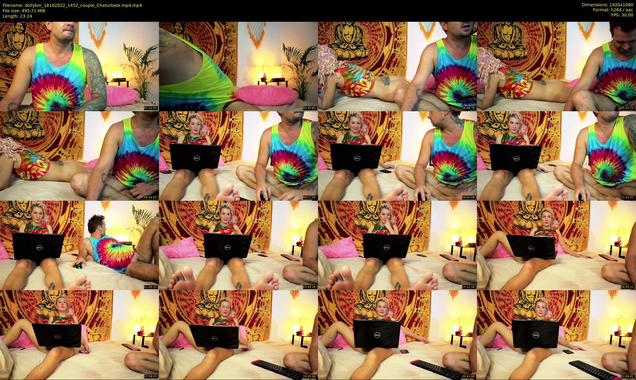 dollybm — 24 minute Chaturbate couple cam show recording, 1080p, Oct 16, 2022