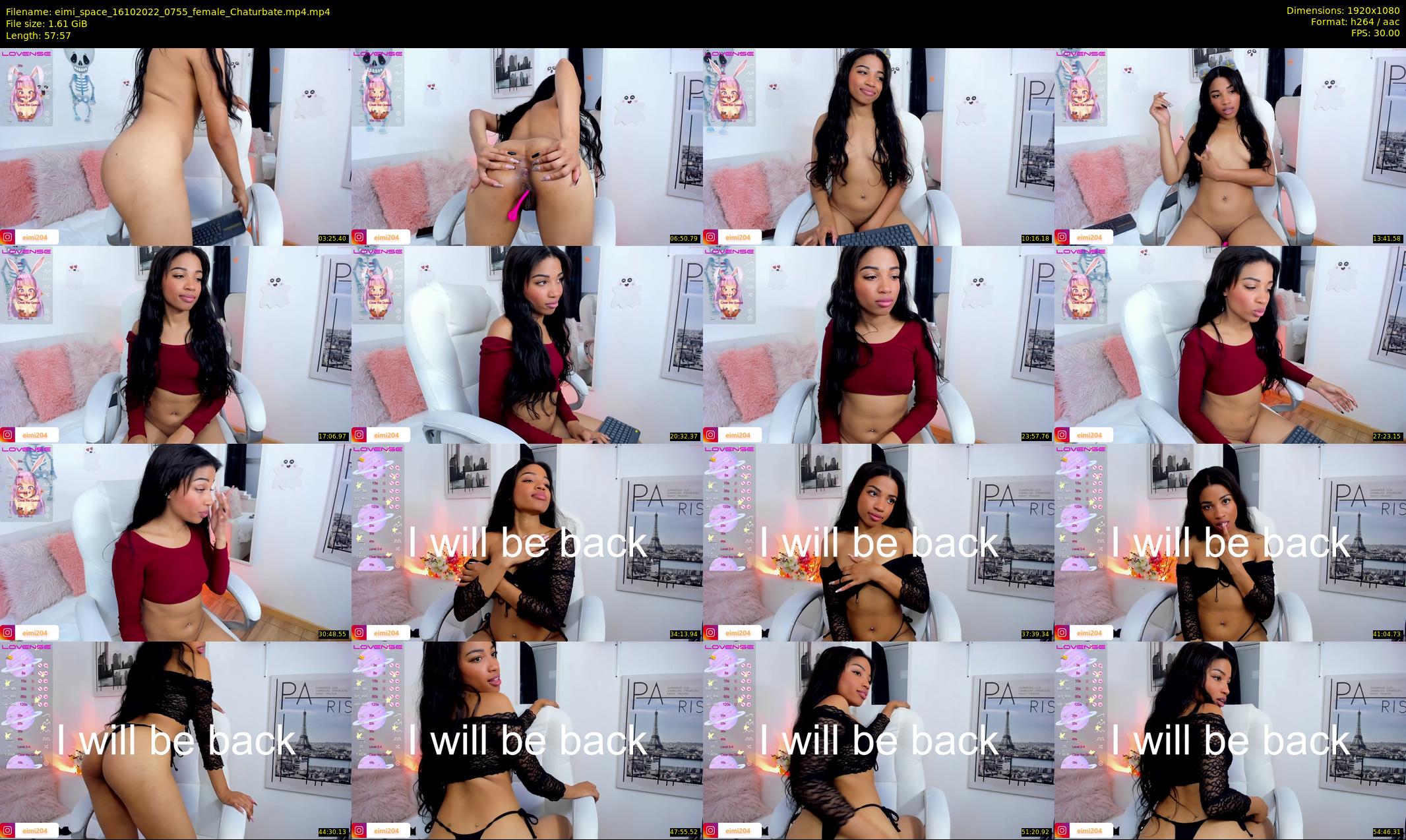 eimi_space — 58 minute Chaturbate female cam show recording, 1080p, Oct 16, 2022