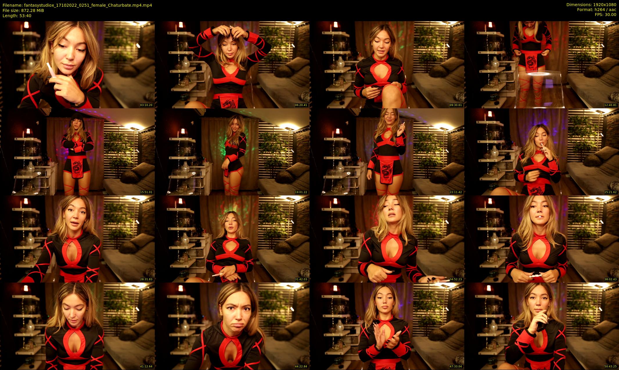 fantasystudiox — 54 minute Chaturbate female cam show recording, 1080p, Oct 17, 2022