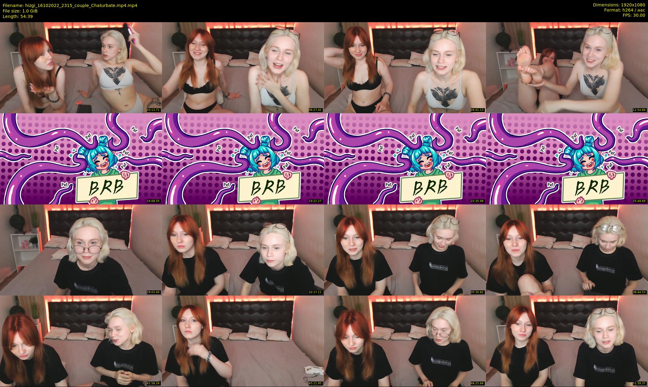 hizgi — 55 minute Chaturbate couple cam show recording, 1080p, Oct 16, 2022