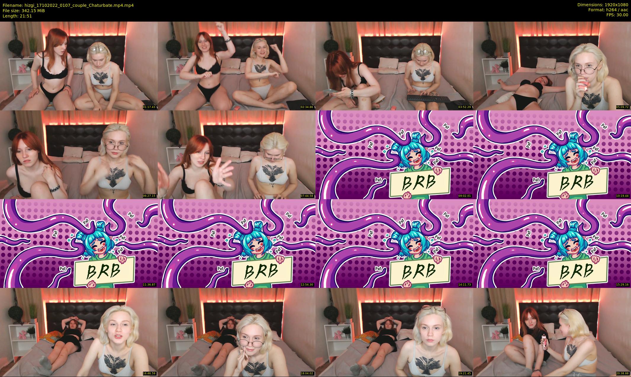 hizgi — 22 minute Chaturbate couple cam show recording, 1080p, Oct 17, 2022