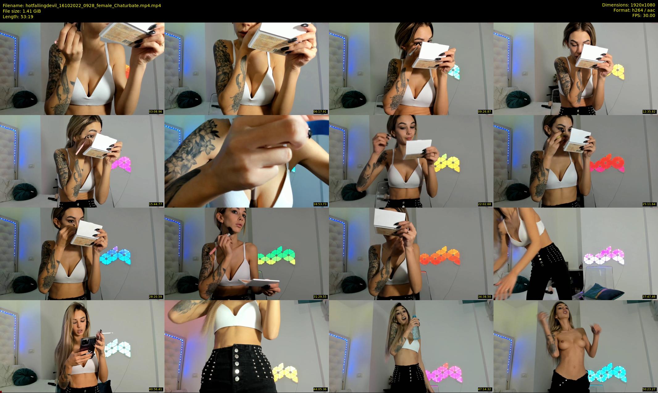 hotfallingdevil — 54 minute Chaturbate female cam show recording, 1080p, Oct 16, 2022