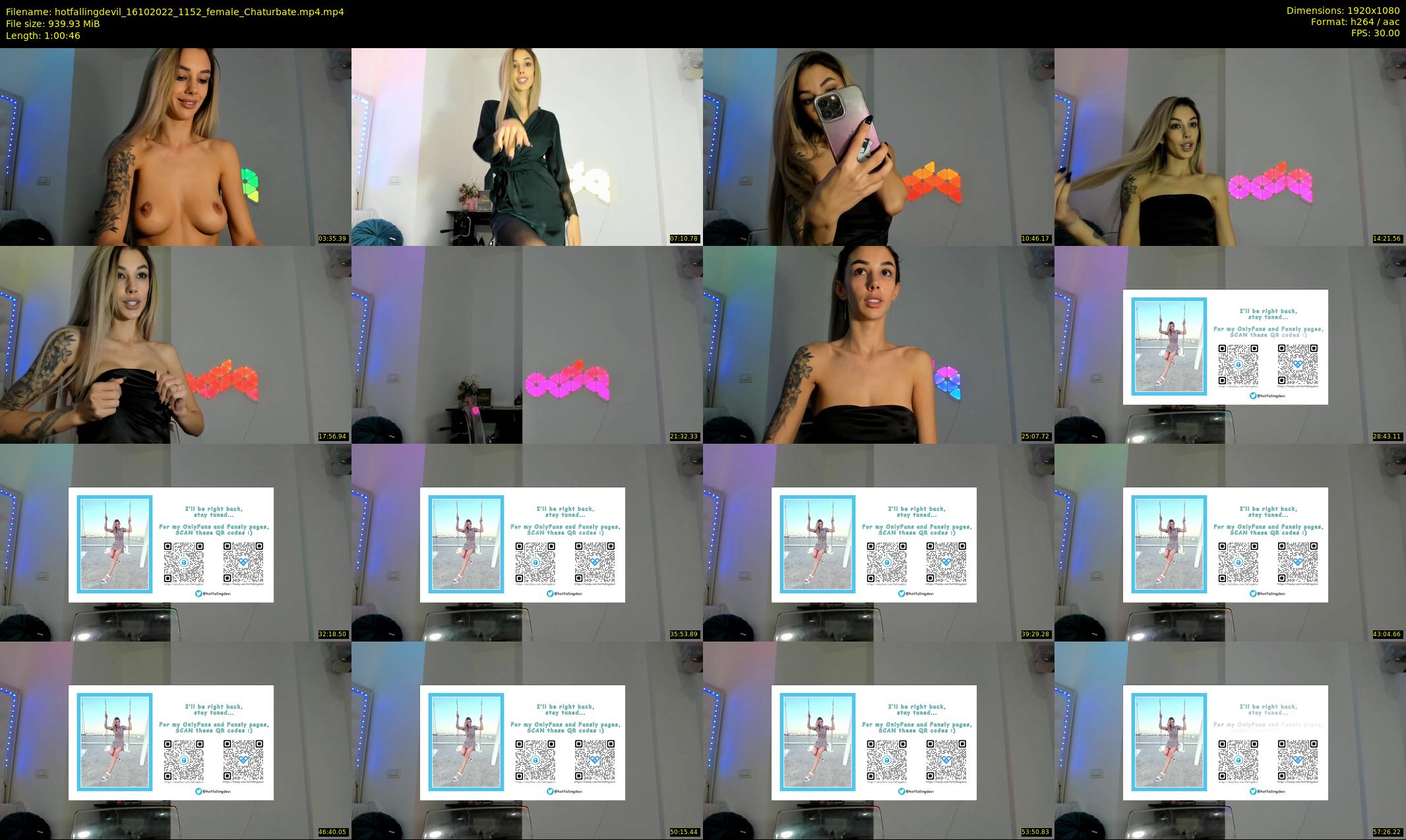 hotfallingdevil — 61 minute Chaturbate female cam show recording, 1080p, Oct 16, 2022