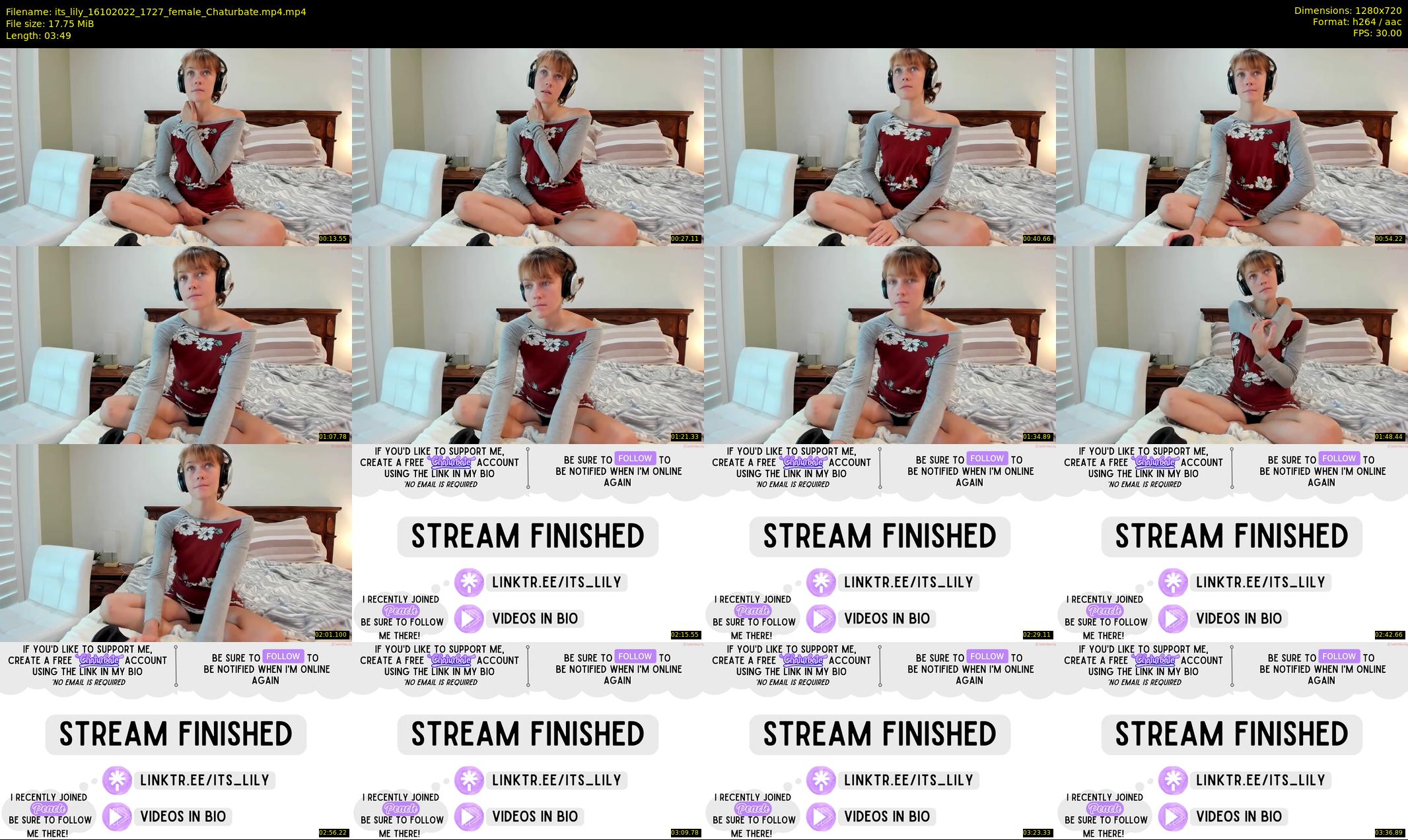 its_lily — 4 minute Chaturbate female cam show recording, 720p, Oct 16, 2022