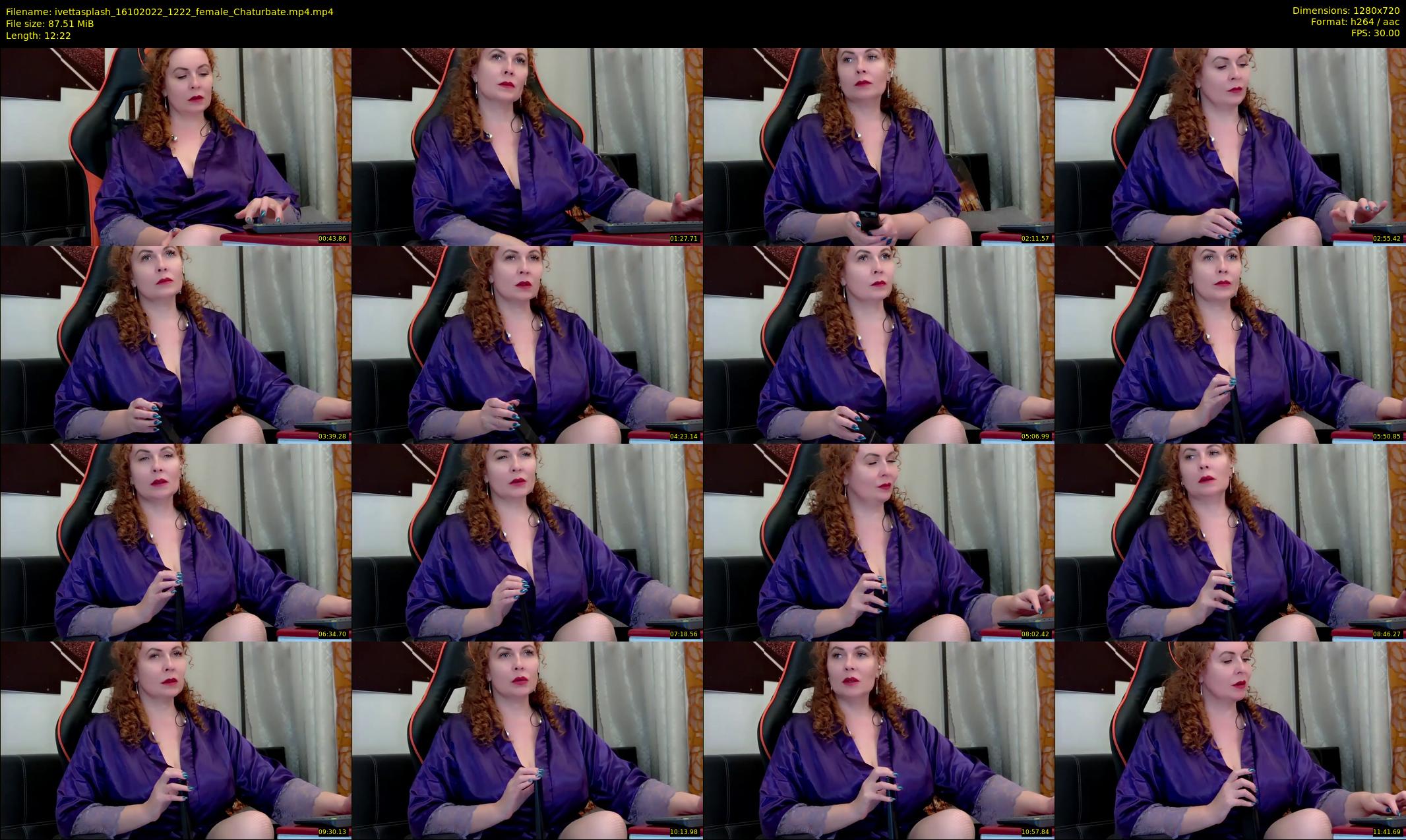 ivettasplash — 13 minute Chaturbate female cam show recording, 720p, Oct 16, 2022