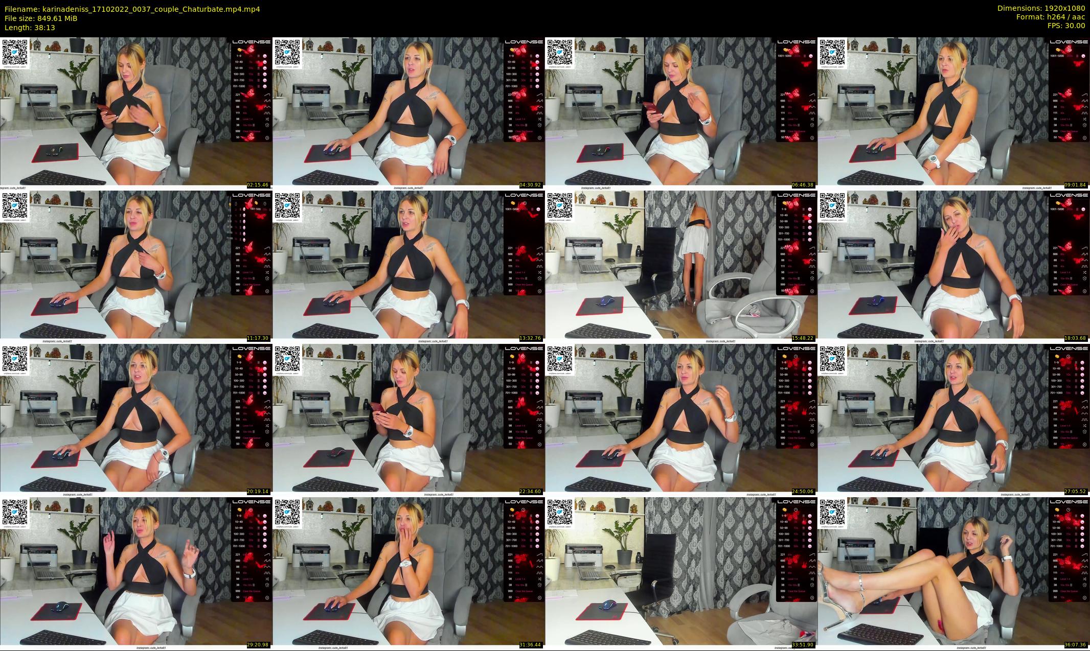karinadeniss — 39 minute Chaturbate couple cam show recording, 1080p, Oct 17, 2022