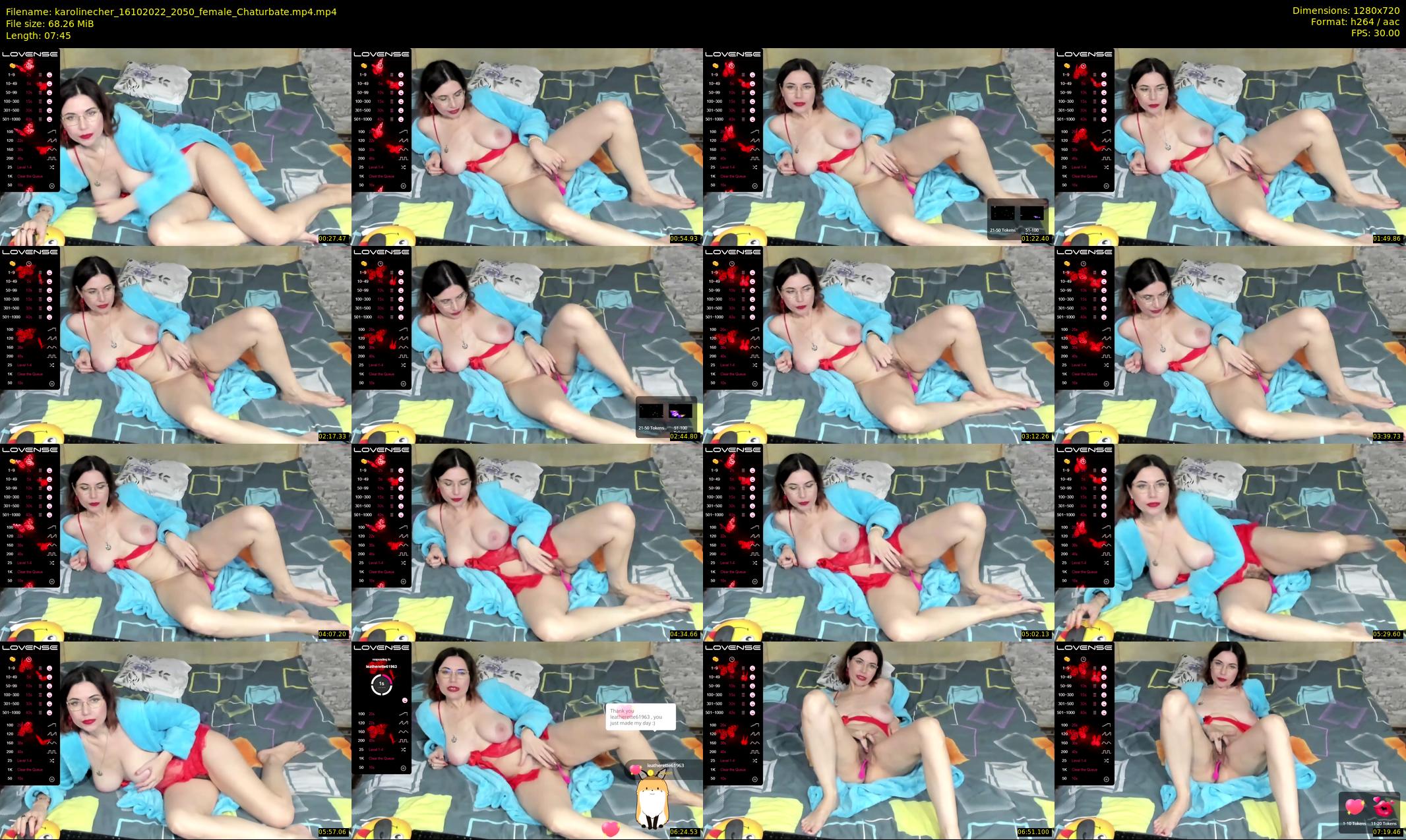 karolinecher — 8 minute Chaturbate female cam show recording, 720p, Oct 16, 2022