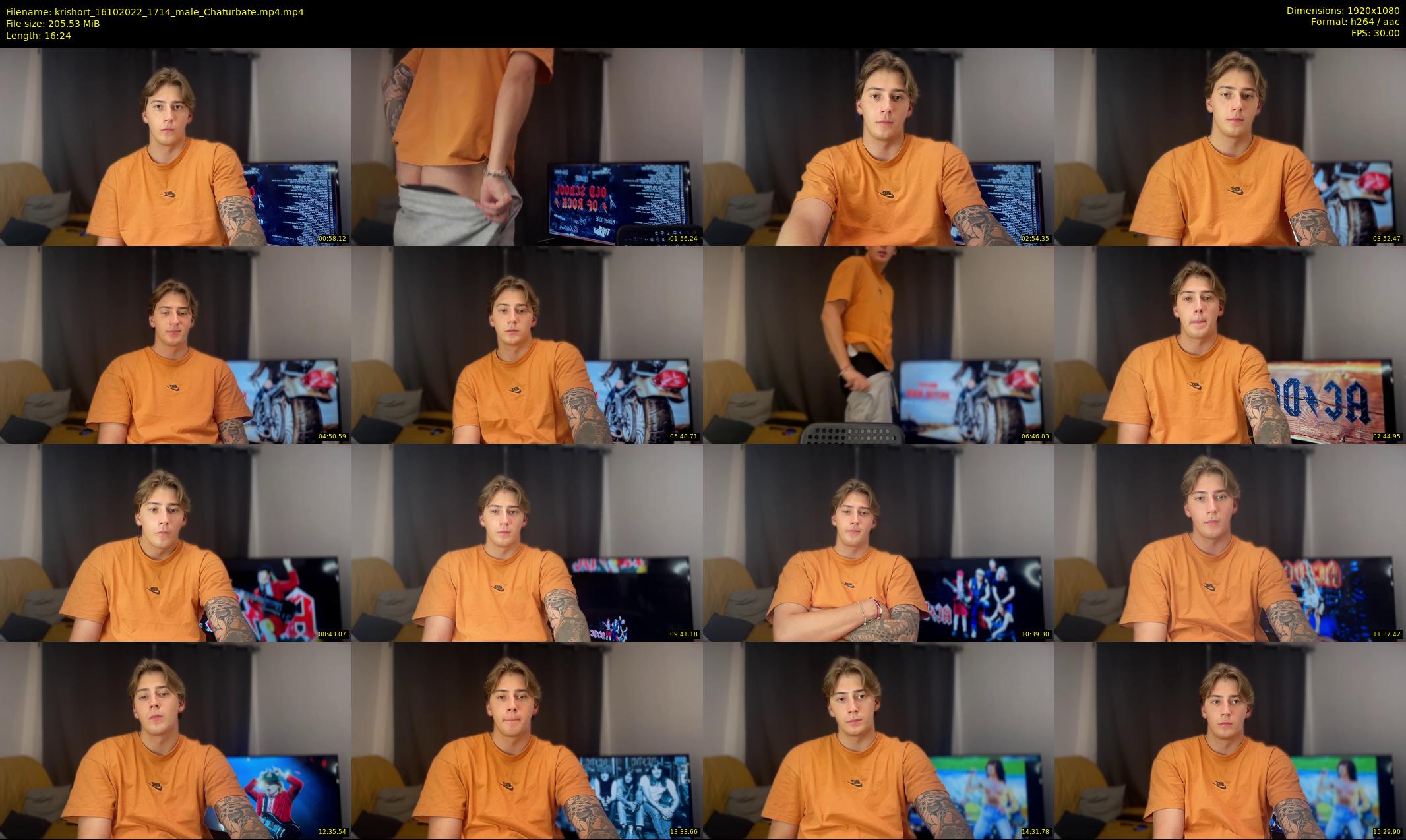 krishort — 17 minute Chaturbate male cam show recording, 1080p, Oct 16, 2022